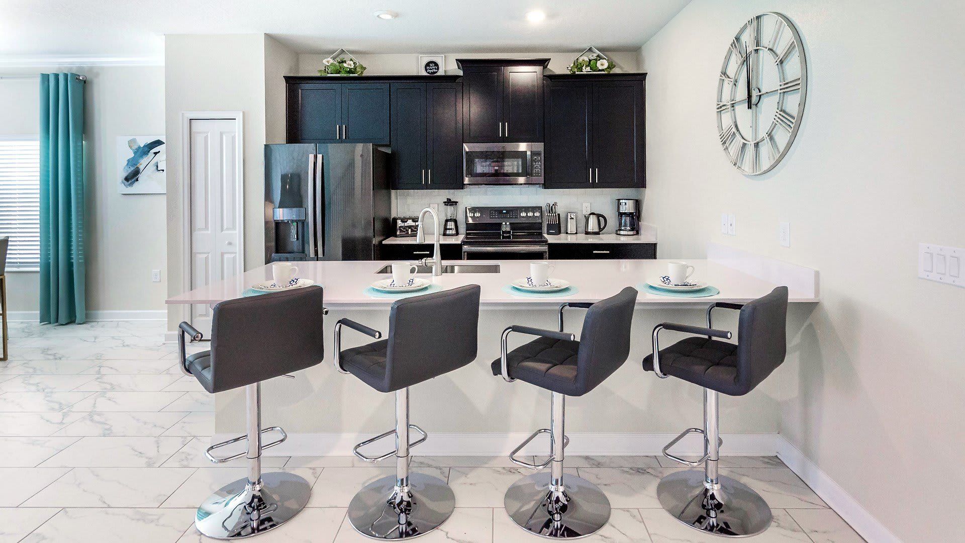 Generous kitchen, offering ample cooking space for a convenient and enjoyable culinary experience