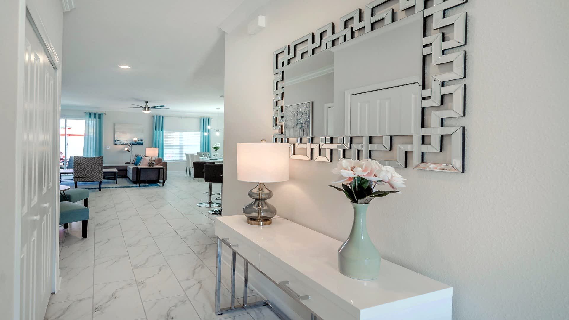 Expansive townhouse entrance, setting the tone for a spacious and inviting living experience
