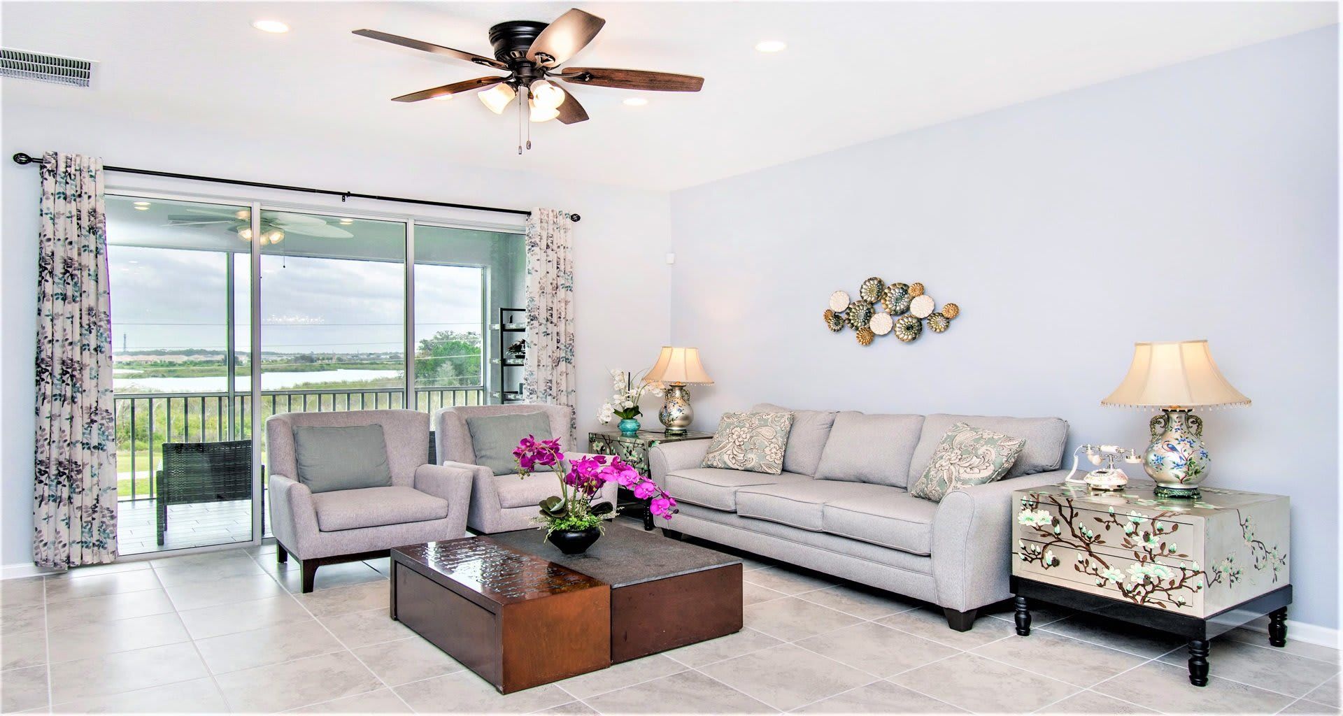 Generous living room, ideal for family reunions, featuring a comfortable sofa for shared moments