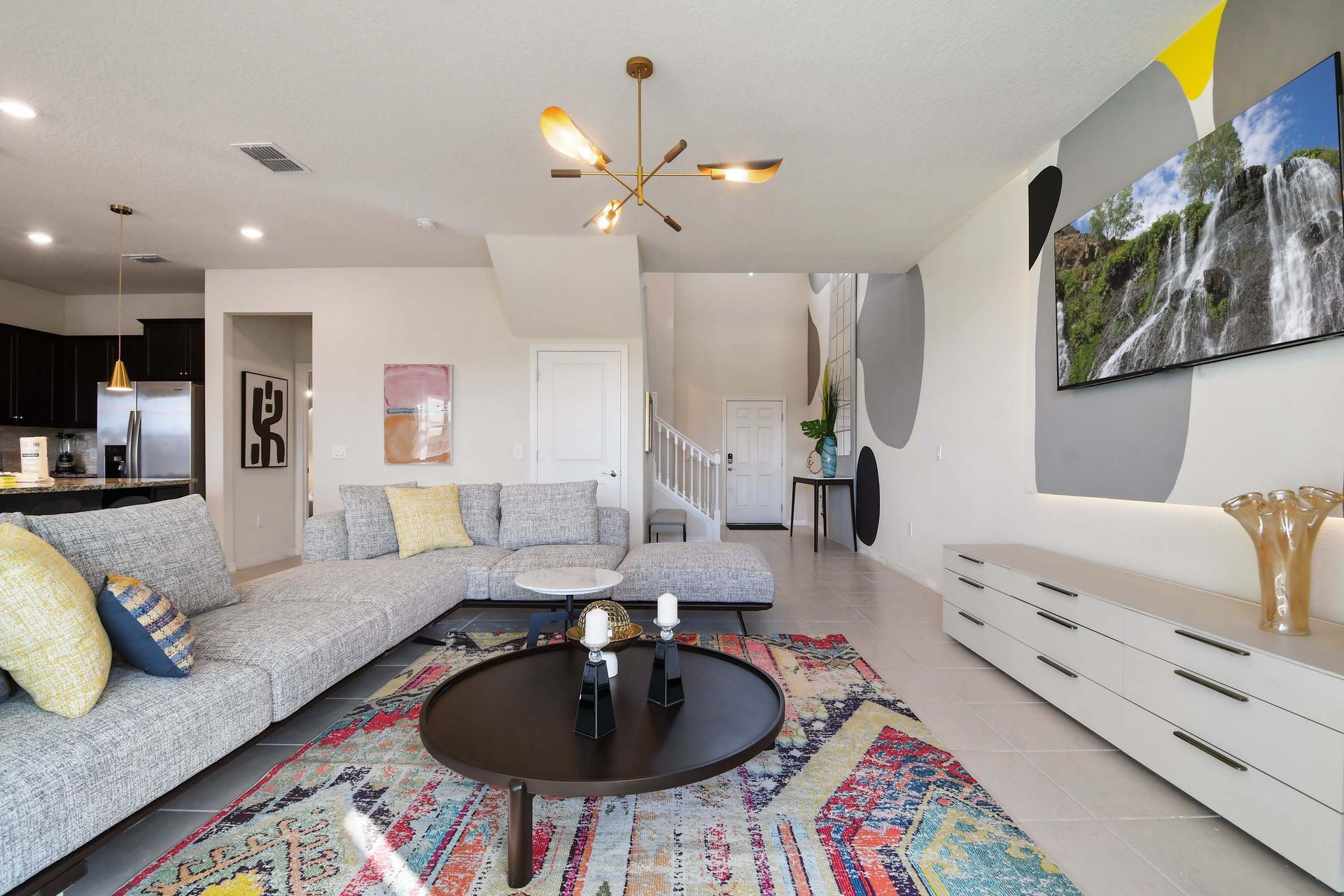 Make yourself at home in our comfortable living room, perfect for lounging and enjoying leisurely moments.