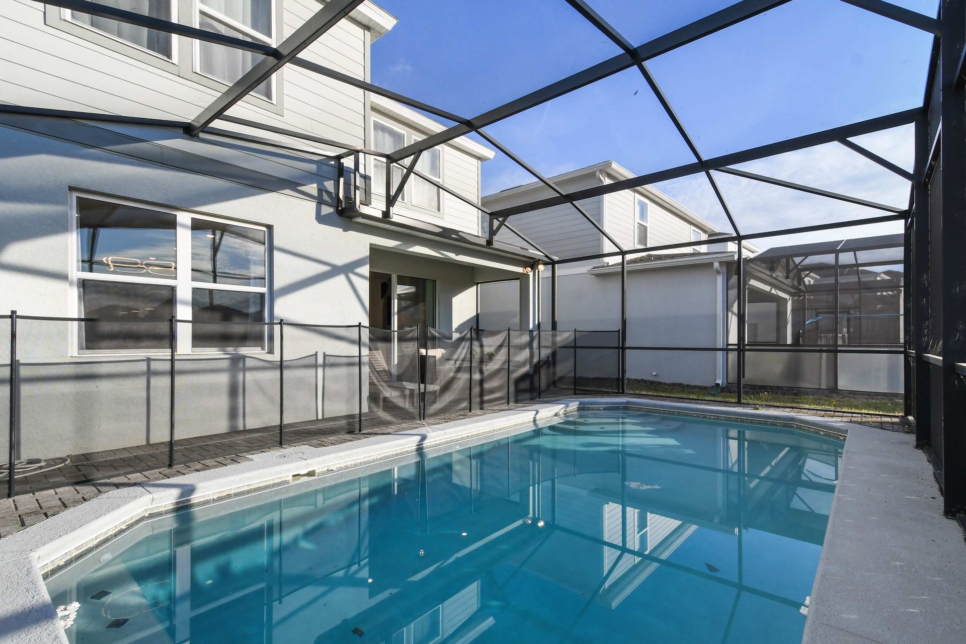 Enjoy a refreshing swim in our sparkling pool, providing you with a relaxing oasis.