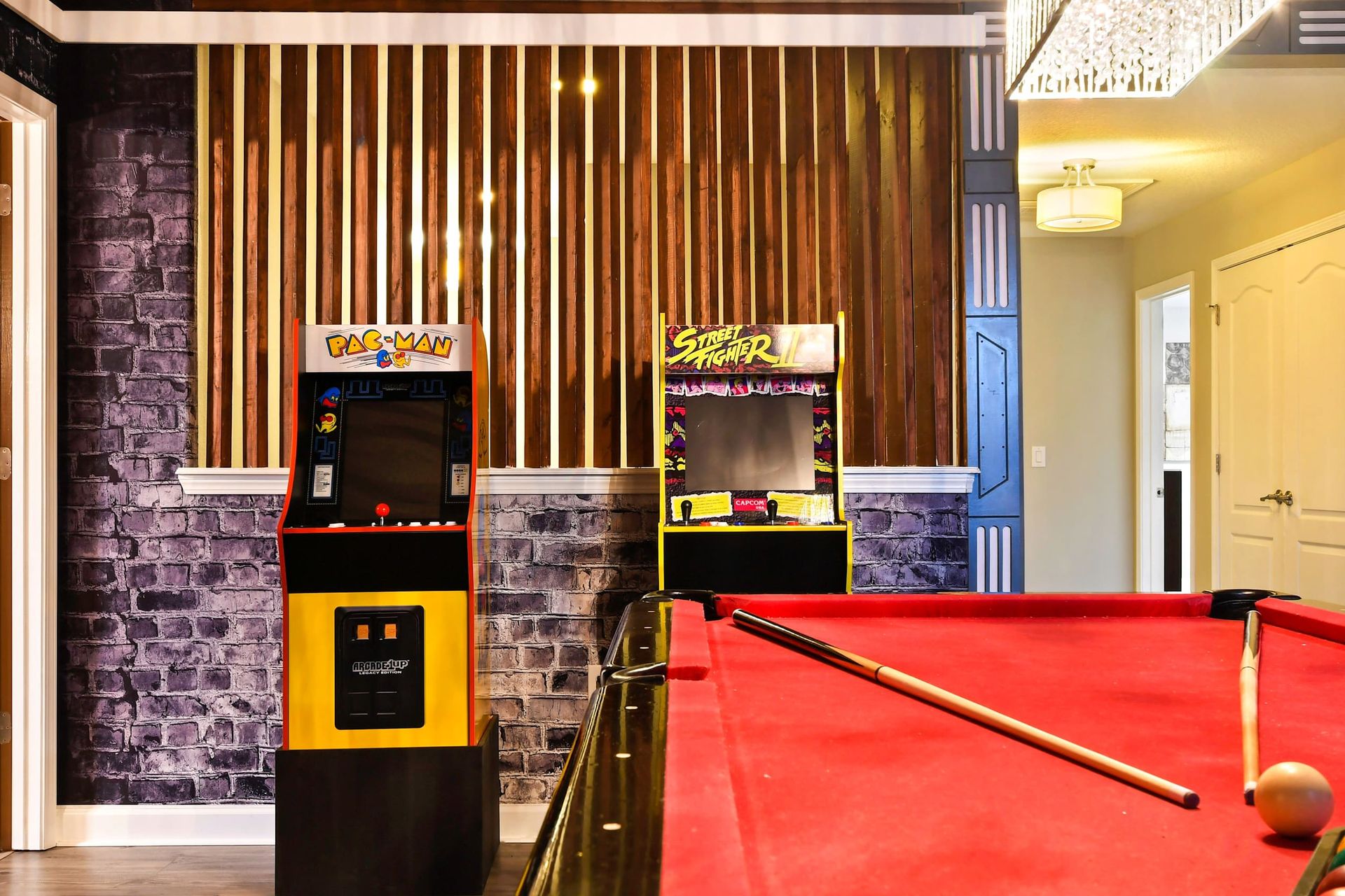 House game room, a dedicated space for entertainment and fun with various games and activities