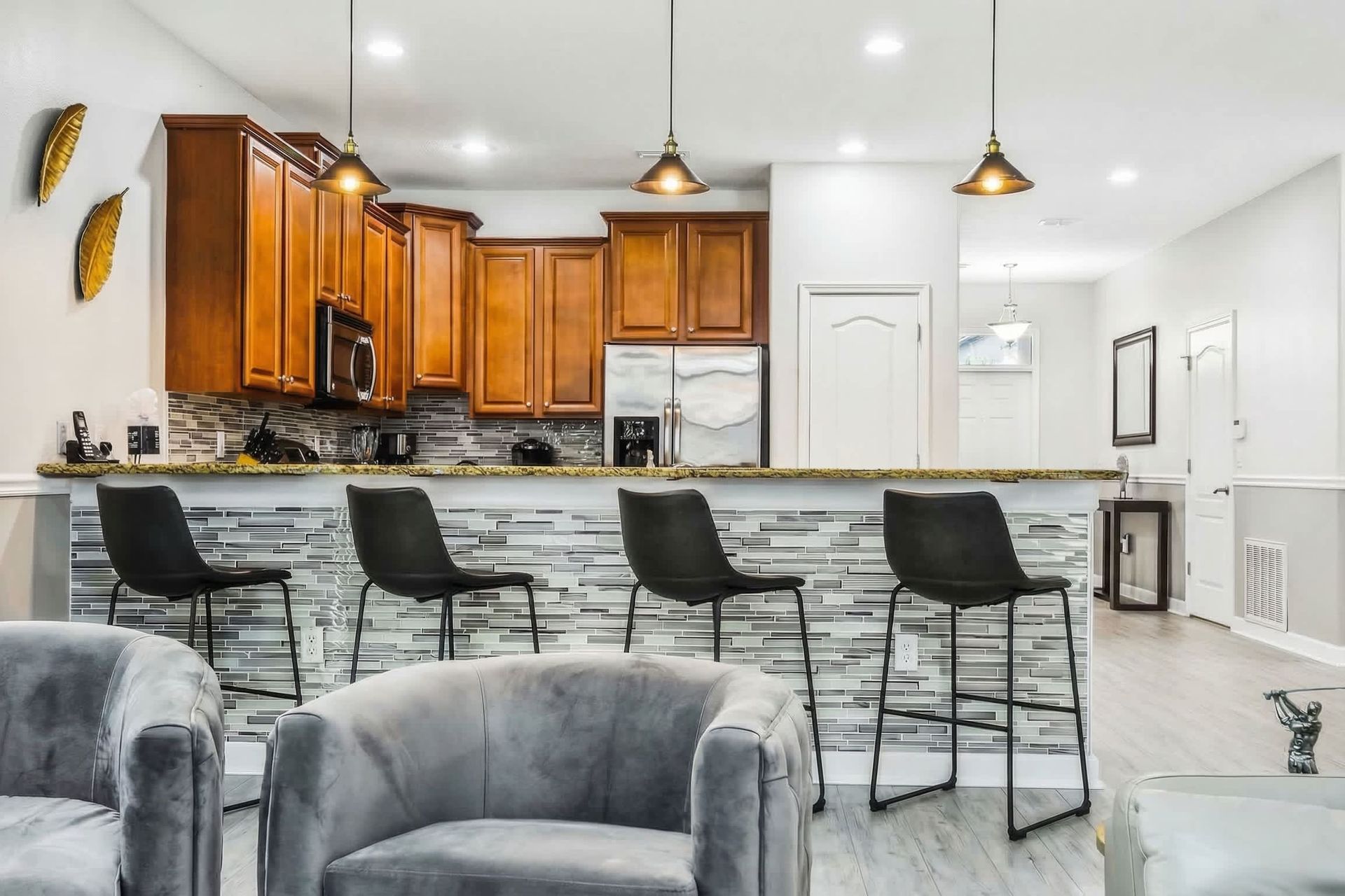 Spacious chef's kitchen, fully equipped with everything needed for culinary endeavors and delightful meals