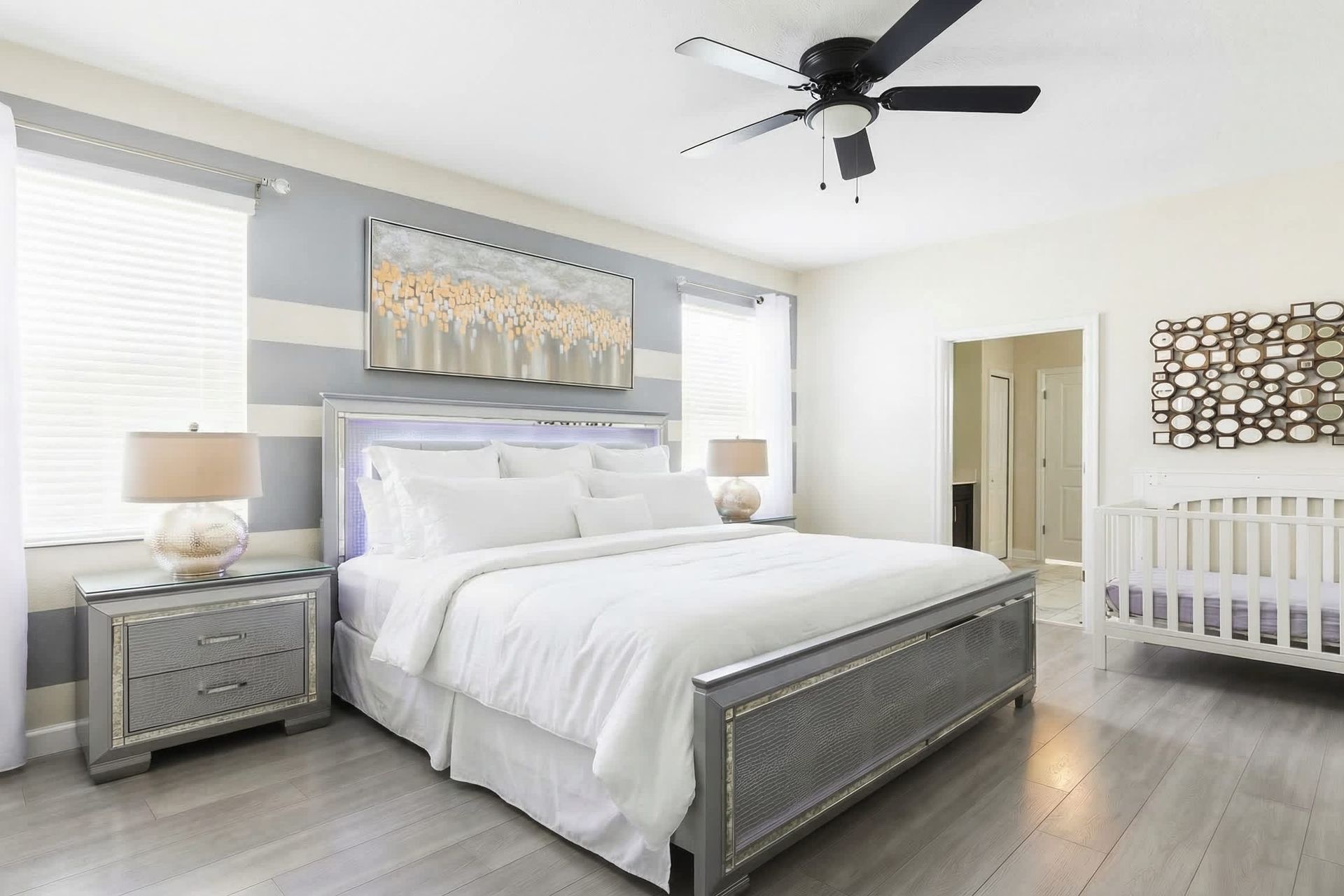 Luxurious bedding quality, ensuring a cozy sleep experience.