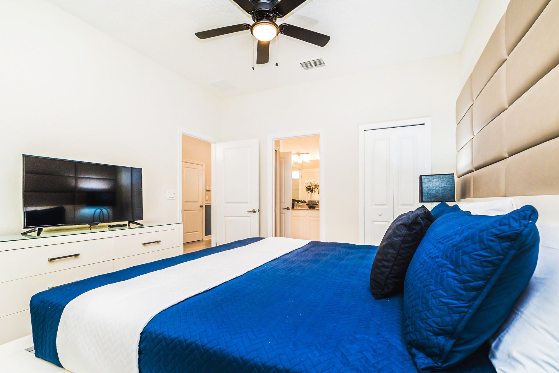 Luxurious touch in each bedroom, featuring soft, hotel-quality linen for a restful experience