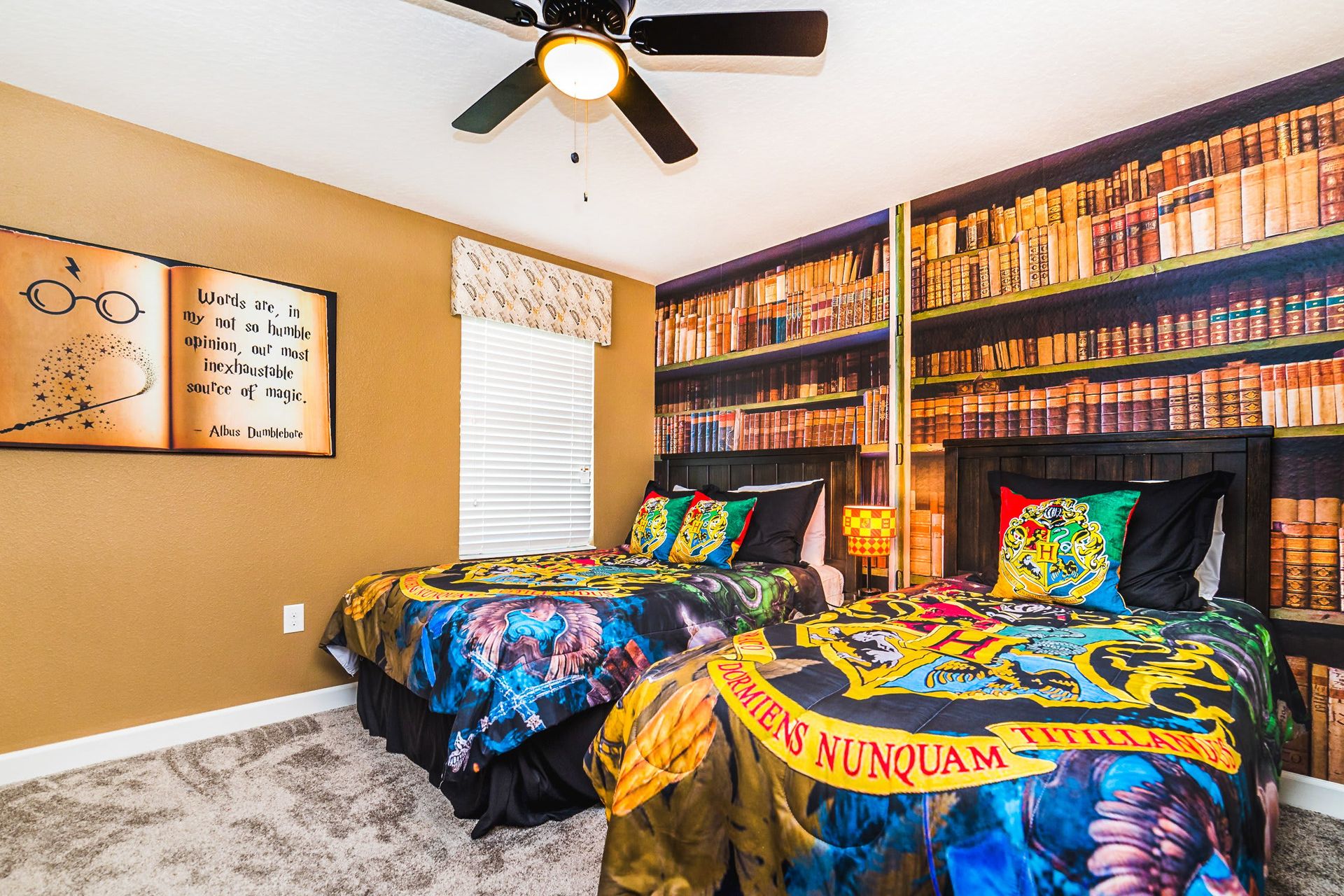 Dive into the wizarding world with a Harry Potter-inspired ambiance, featuring magical decor and charm