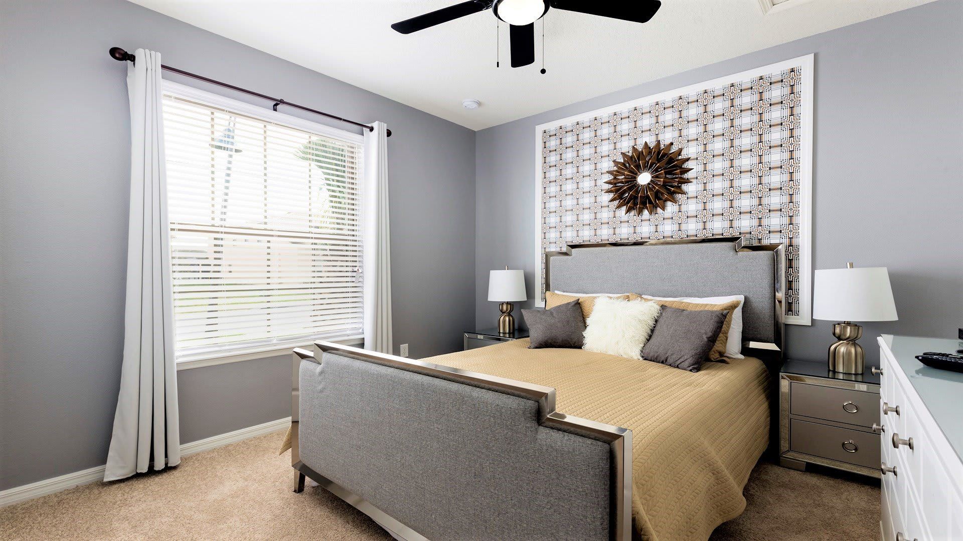 Luxurious comfort with a spacious king-sized bed.