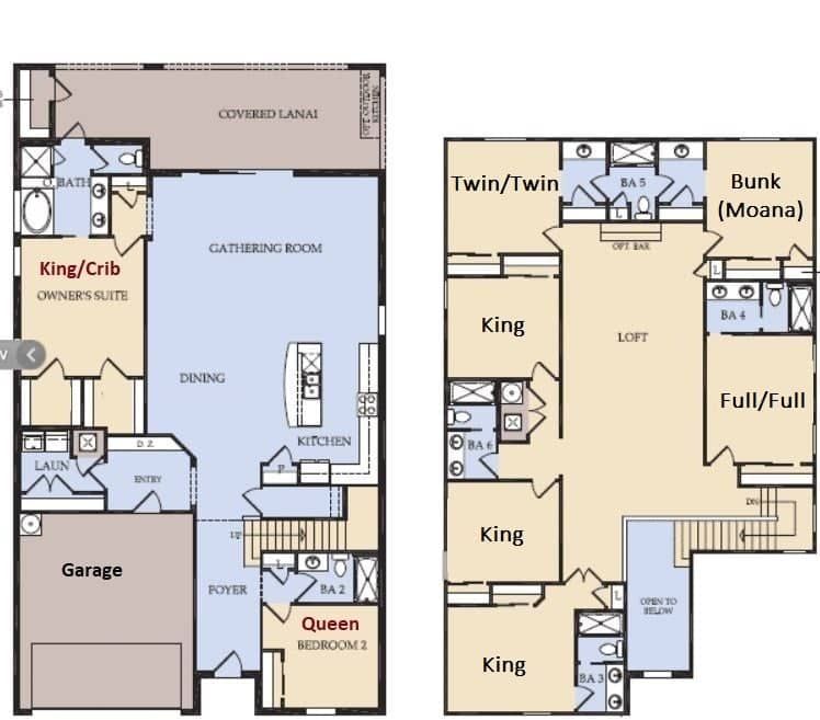 2D Floor Plan for your guide.