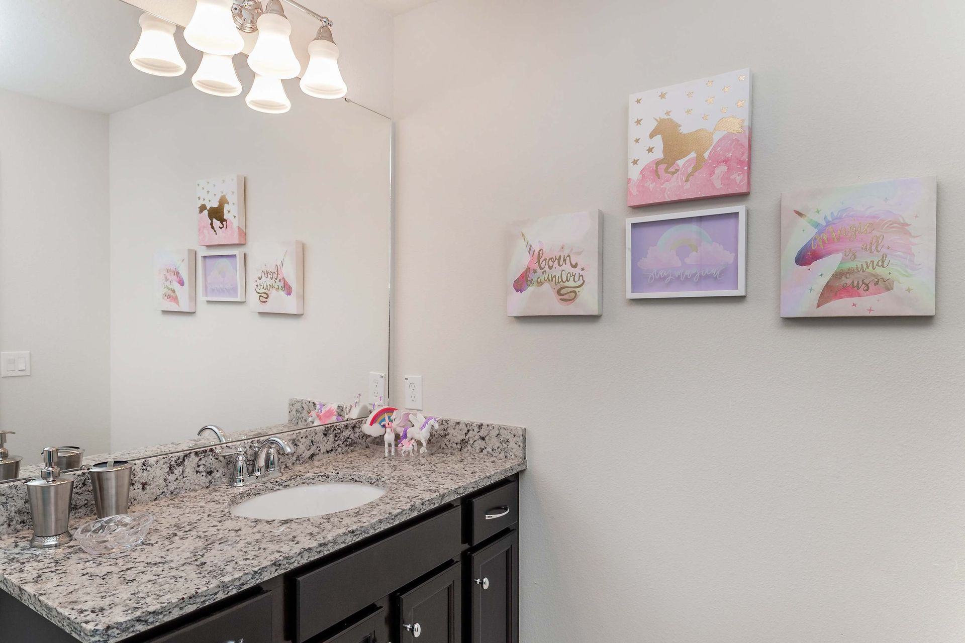 Impeccably clean, providing a spotless and pristine environment for personal care.