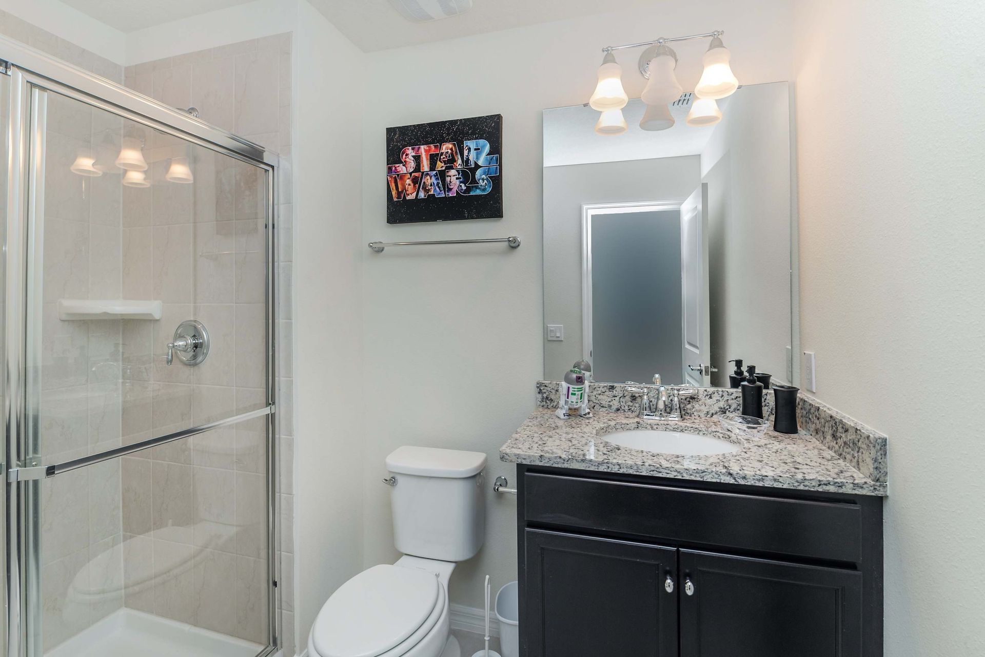 Impeccably clean, providing a spotless and pristine environment for personal care.