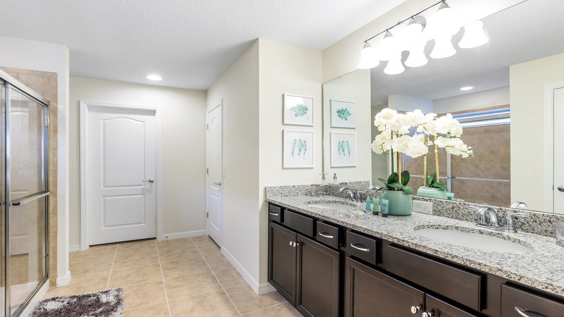 Bathroom: Immaculate and fully equipped, offering a clean and refreshing personal space