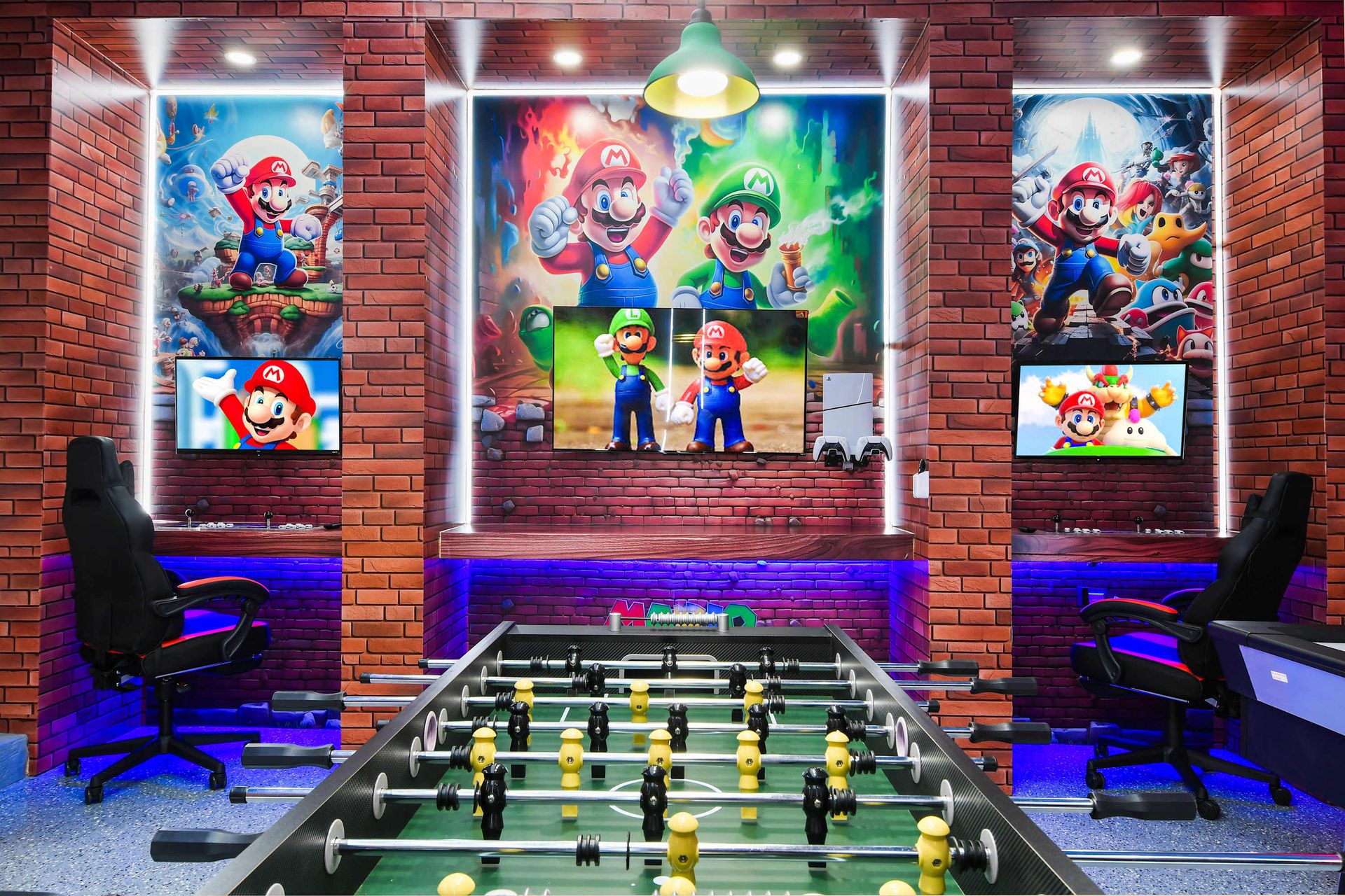 Step into our game room for a fun and exciting experience, offering you a variety of games and entertainment options.