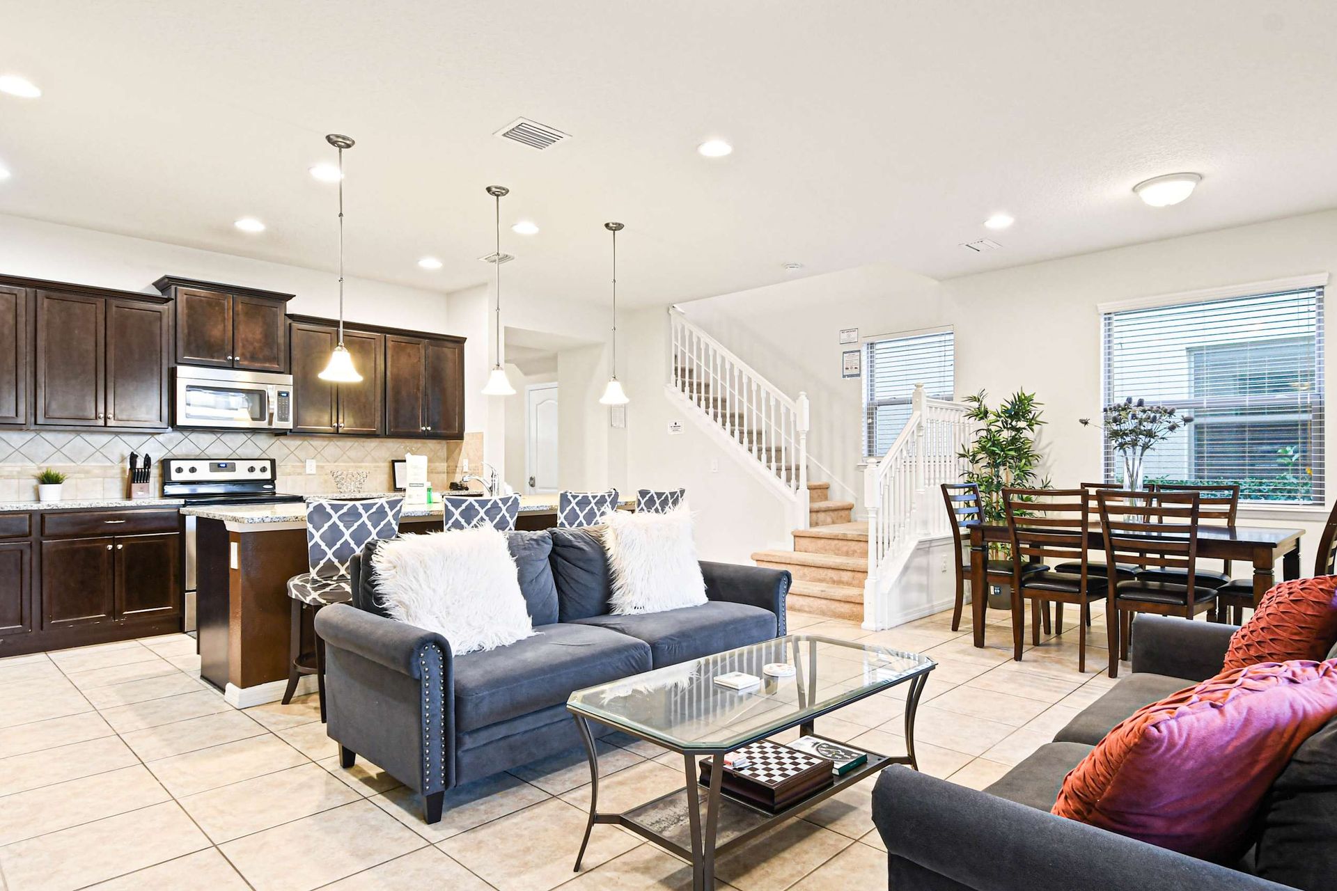 Make yourself at home in our comfortable living room, perfect for lounging and enjoying leisurely moments.