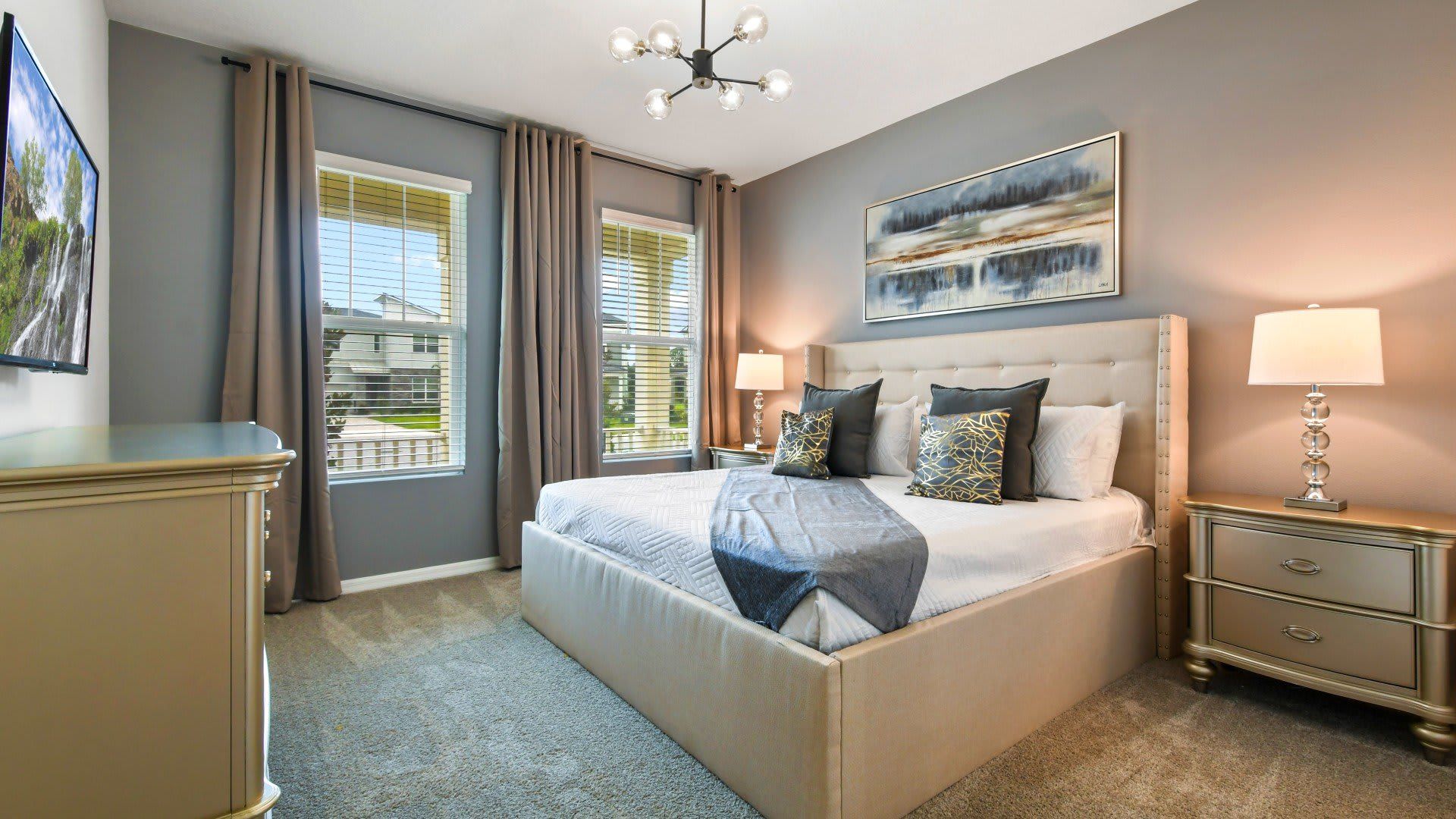 The spacious second bedroom with a comfortable King bed