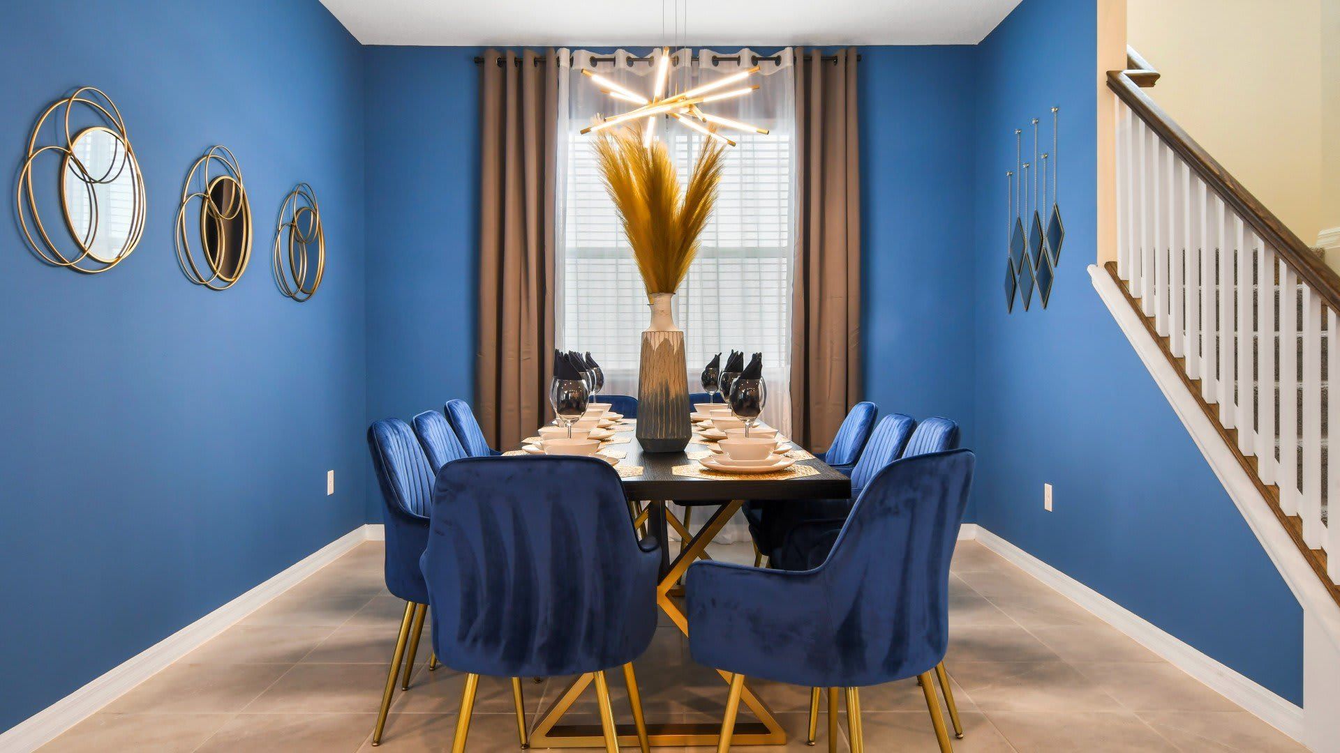 The large dining table is here for your wonderful family feast