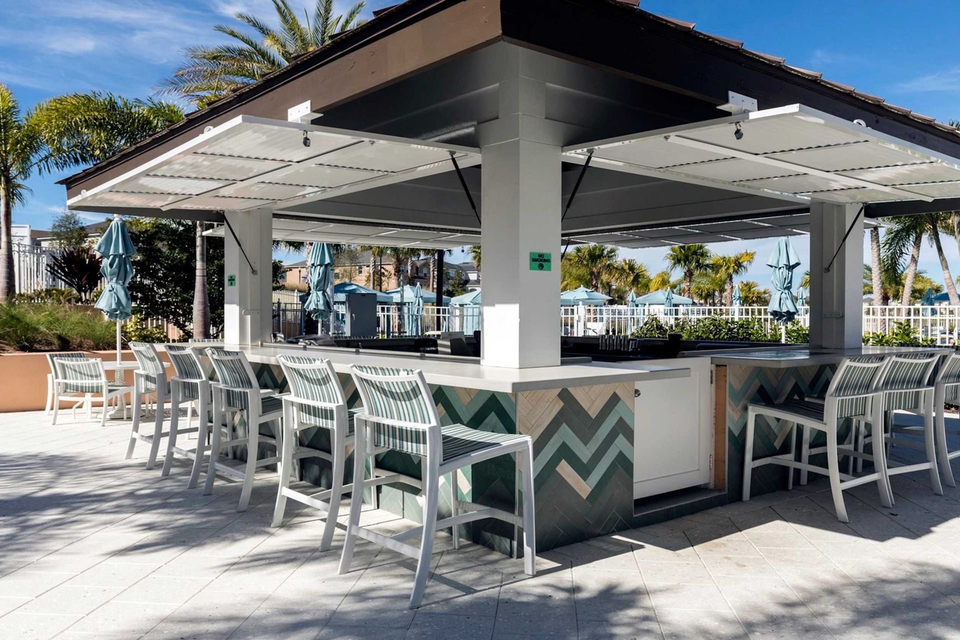 Poolside bar with tropical vibes—sip, relax, and soak up the sunshine!