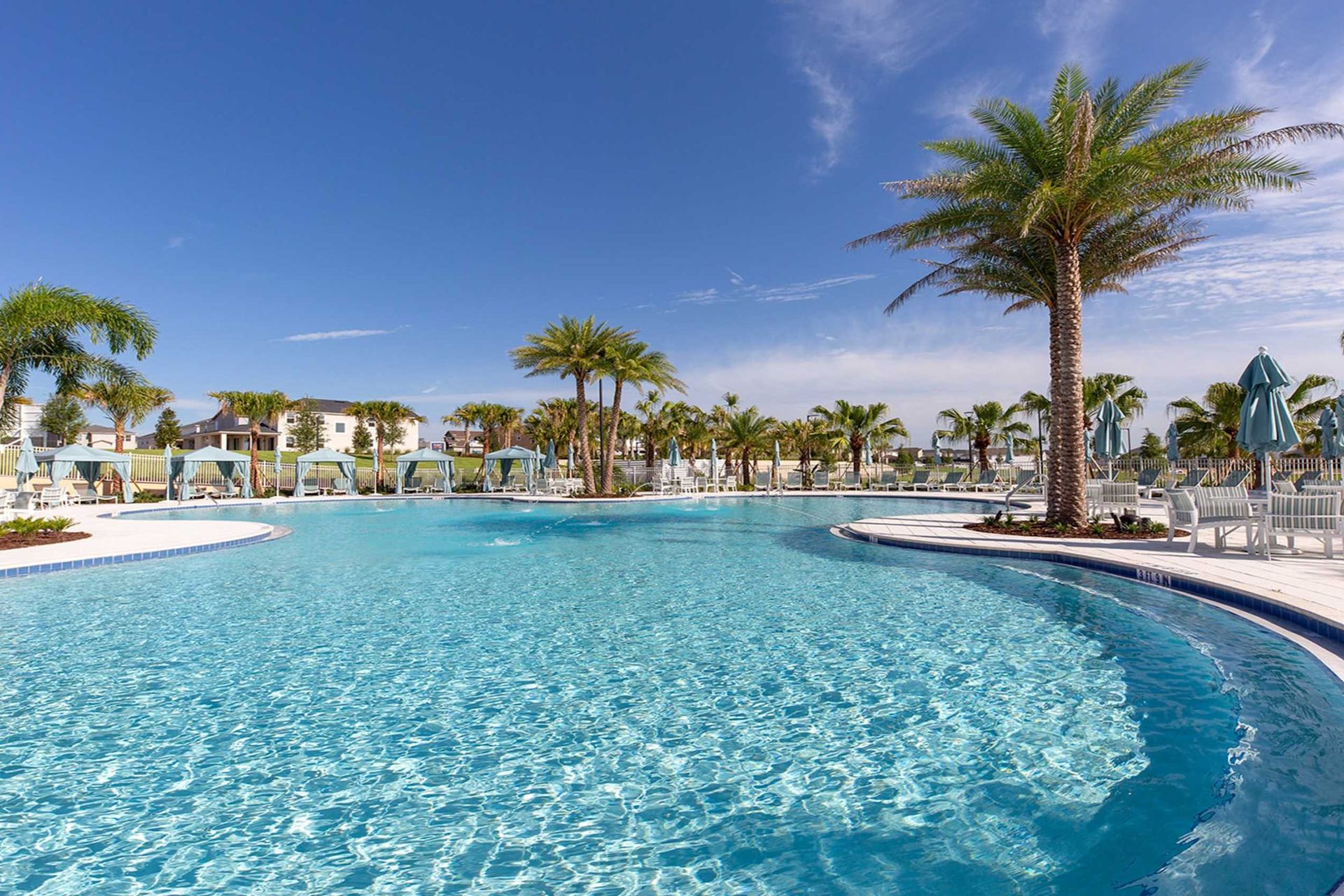 Resort Pool: A focal point of relaxation.