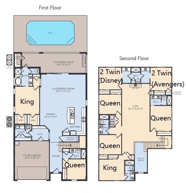 Discover the home's layout through a detailed 2D floor plan.