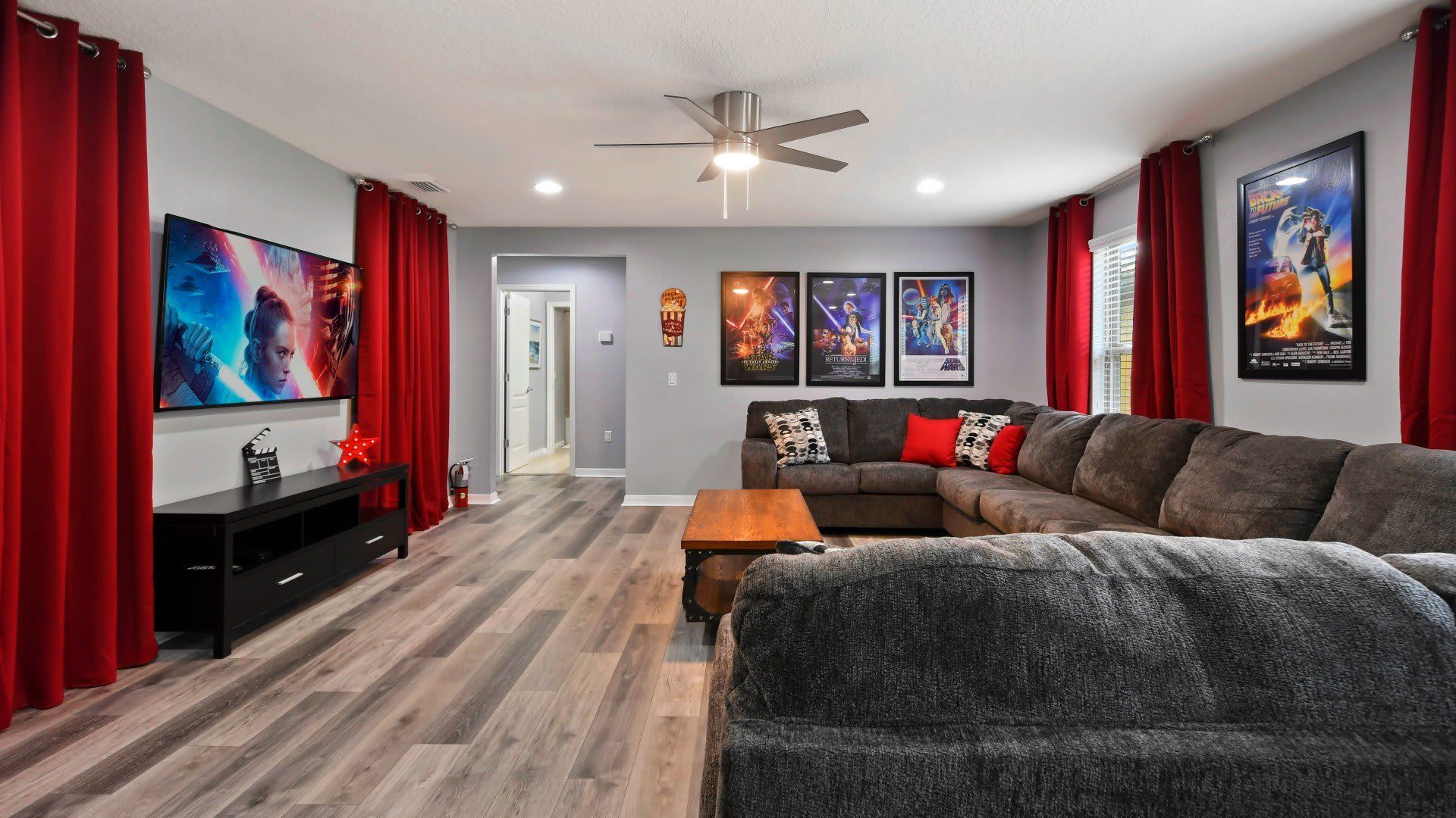 Watch a movie or two with your family in the comfortable theater loft