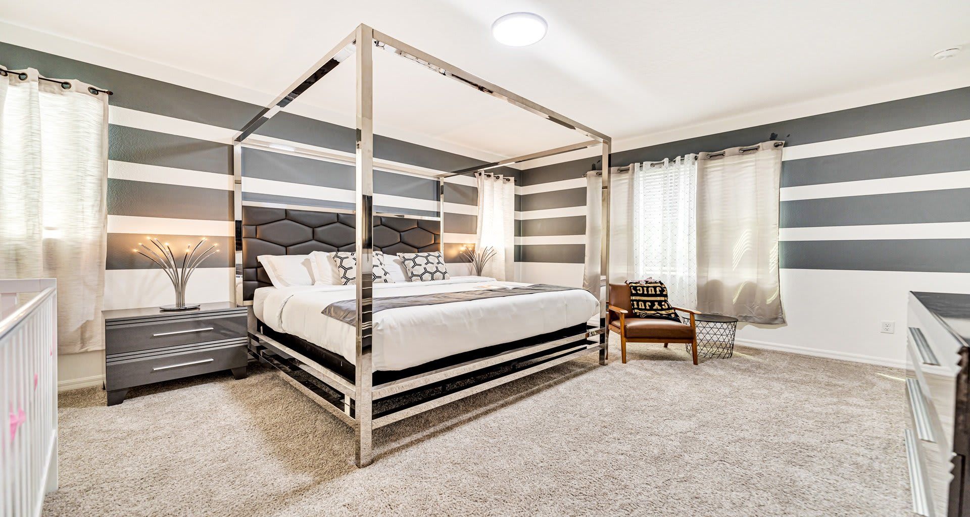 Each bed within the home is topped with soft, hotel quality linen and bedding