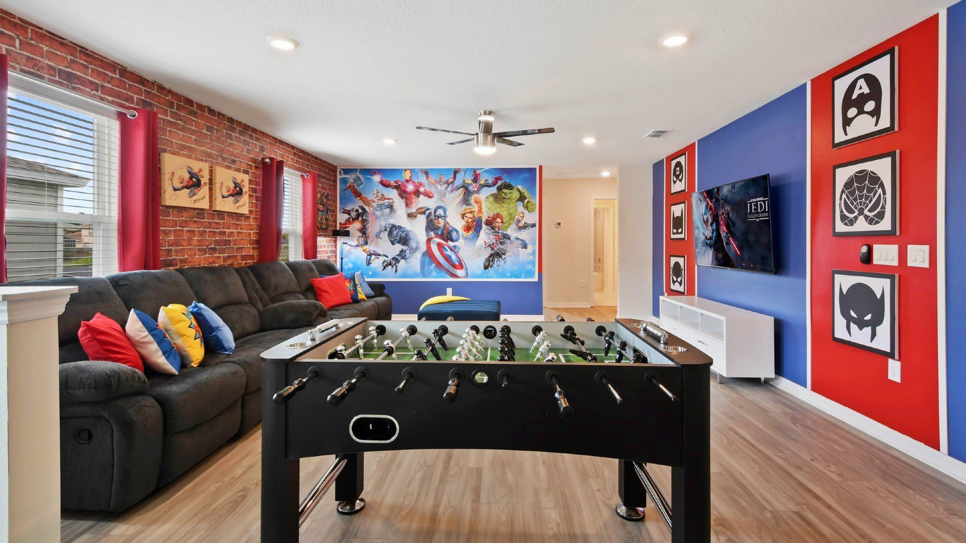Take on your friend at foosball in the games loft!