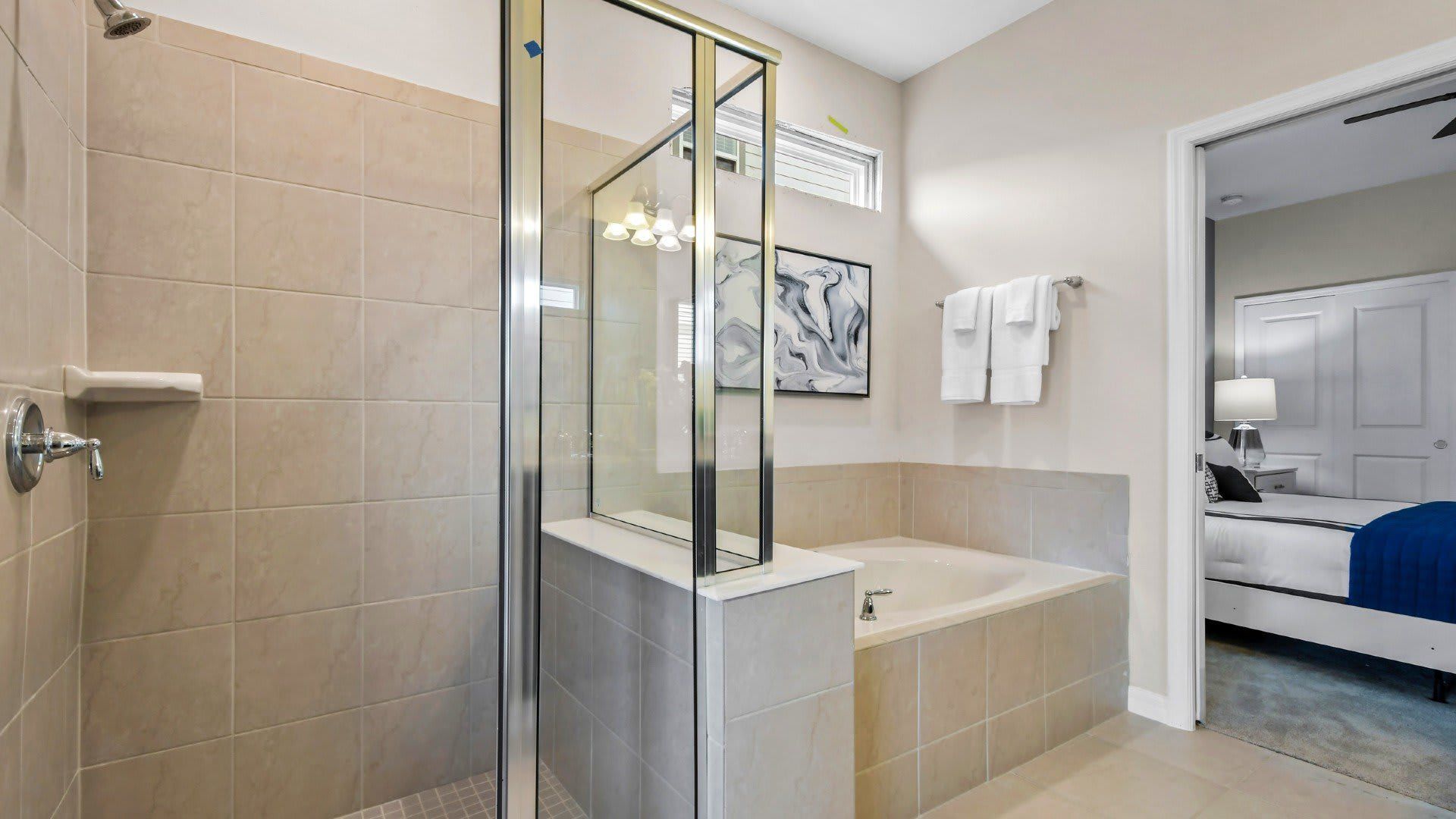 Complete bathroom equipped with all essential fixtures