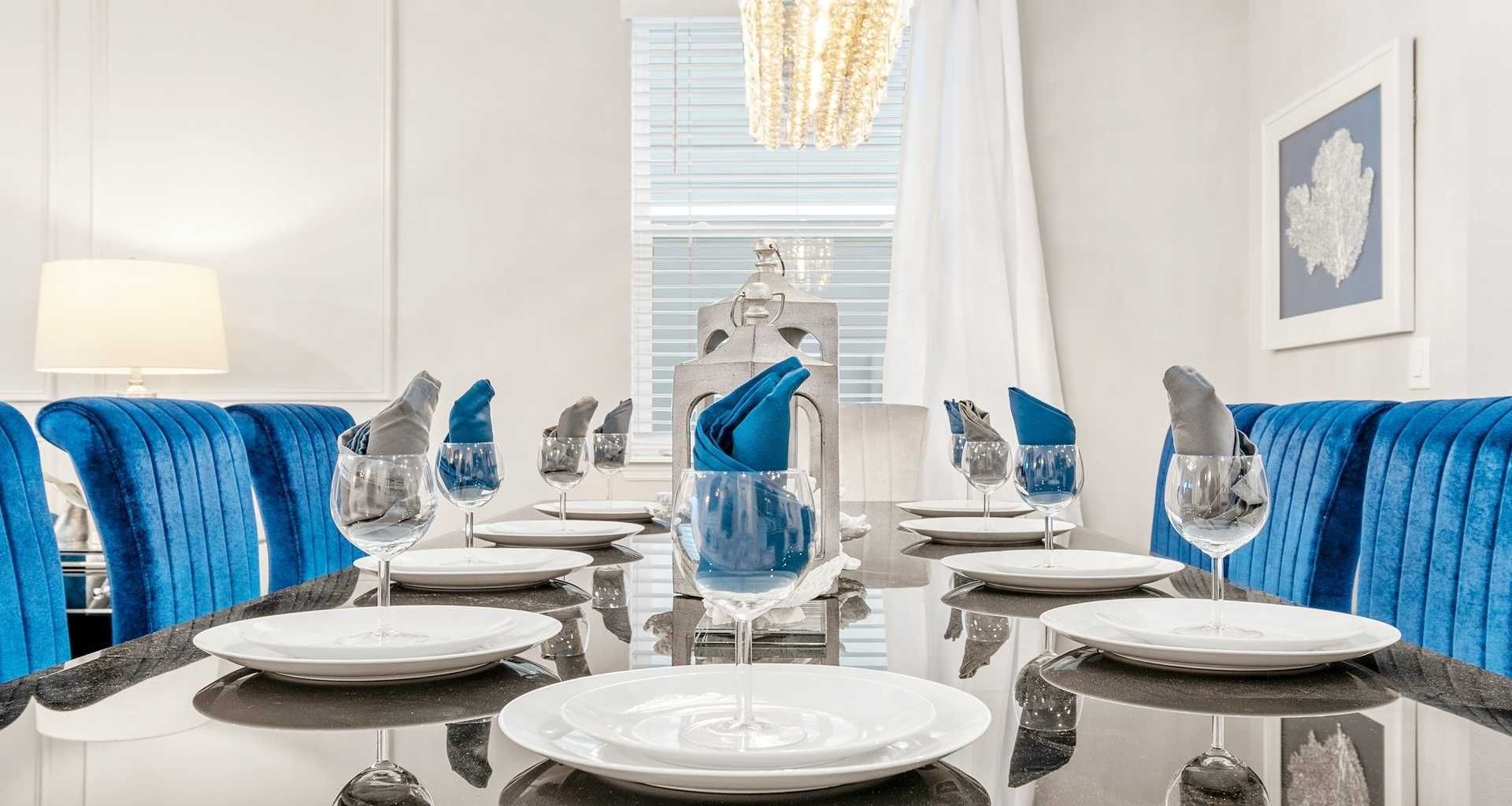 Dining Area: Spacious elegance with a 10-seater dining table.