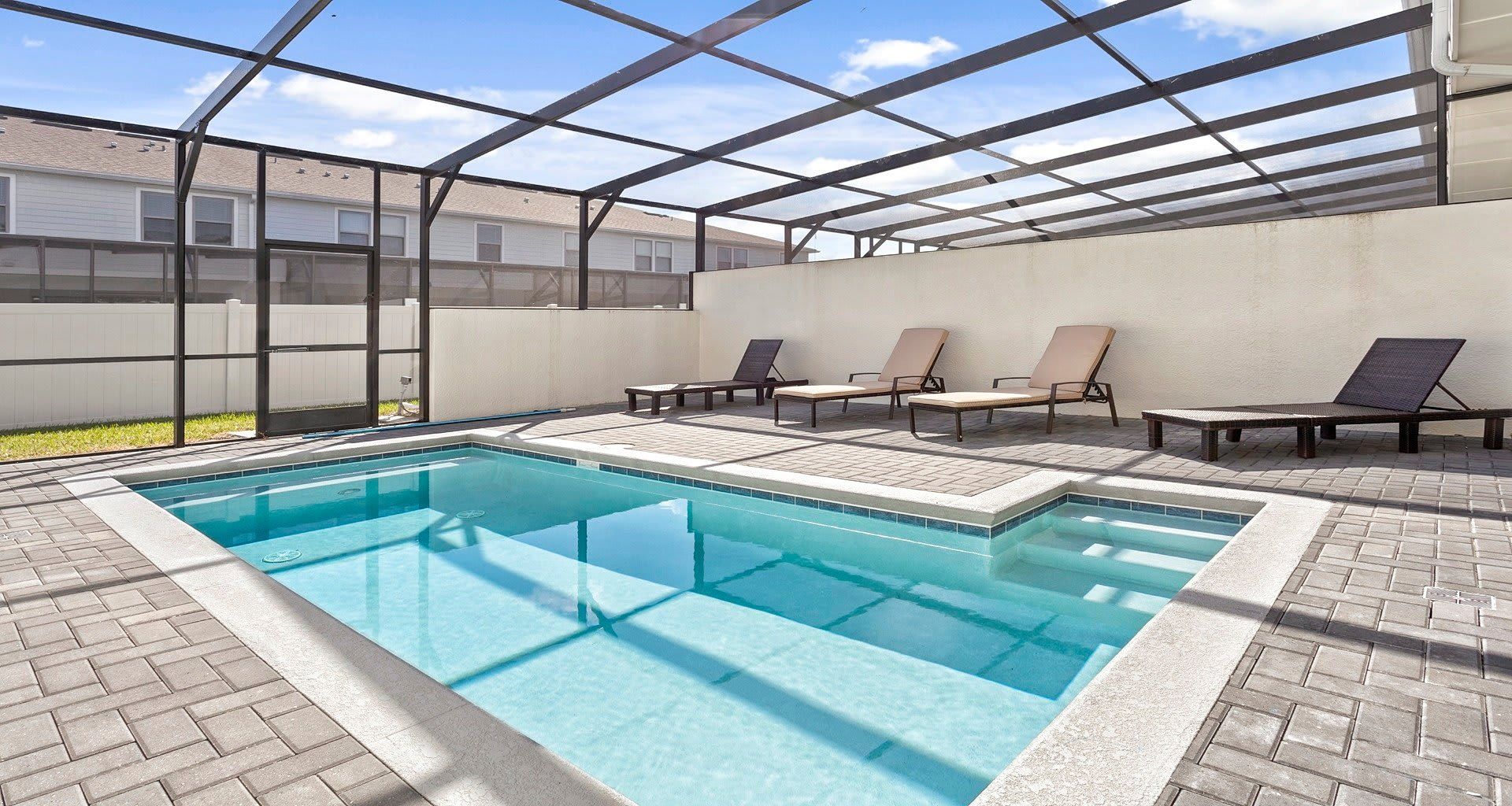 Swim laps in the morning or float lazily in the afternoon in the private pool