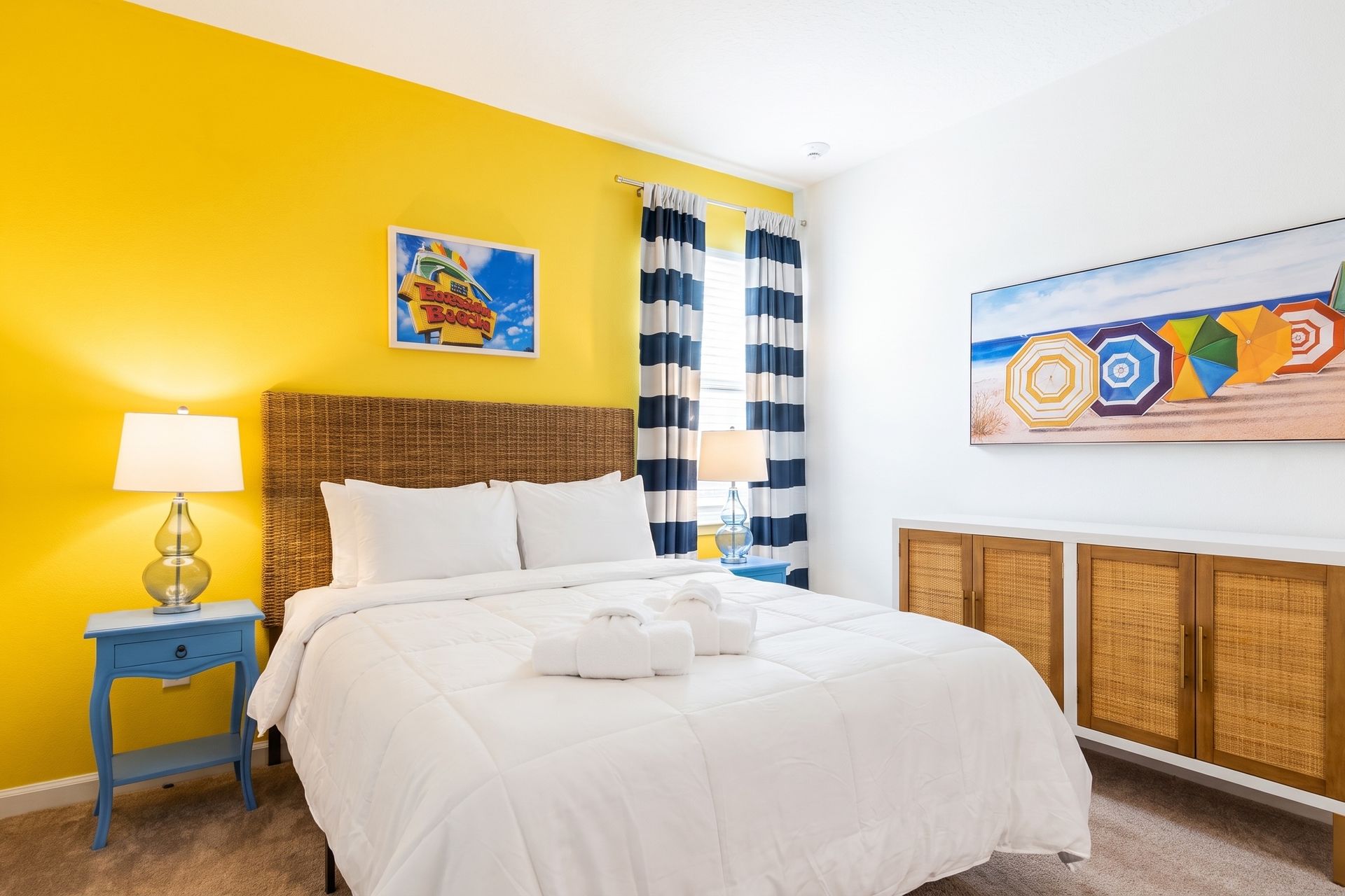Bright and beachy getaway—wake up to sunshine vibes and coastal charm!