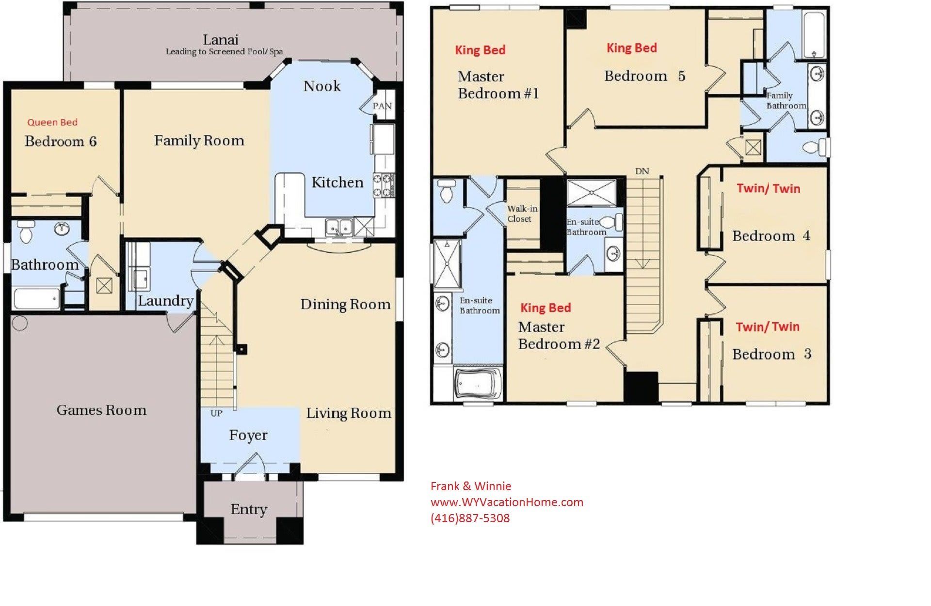 2D Floor Plan, guide to your stay