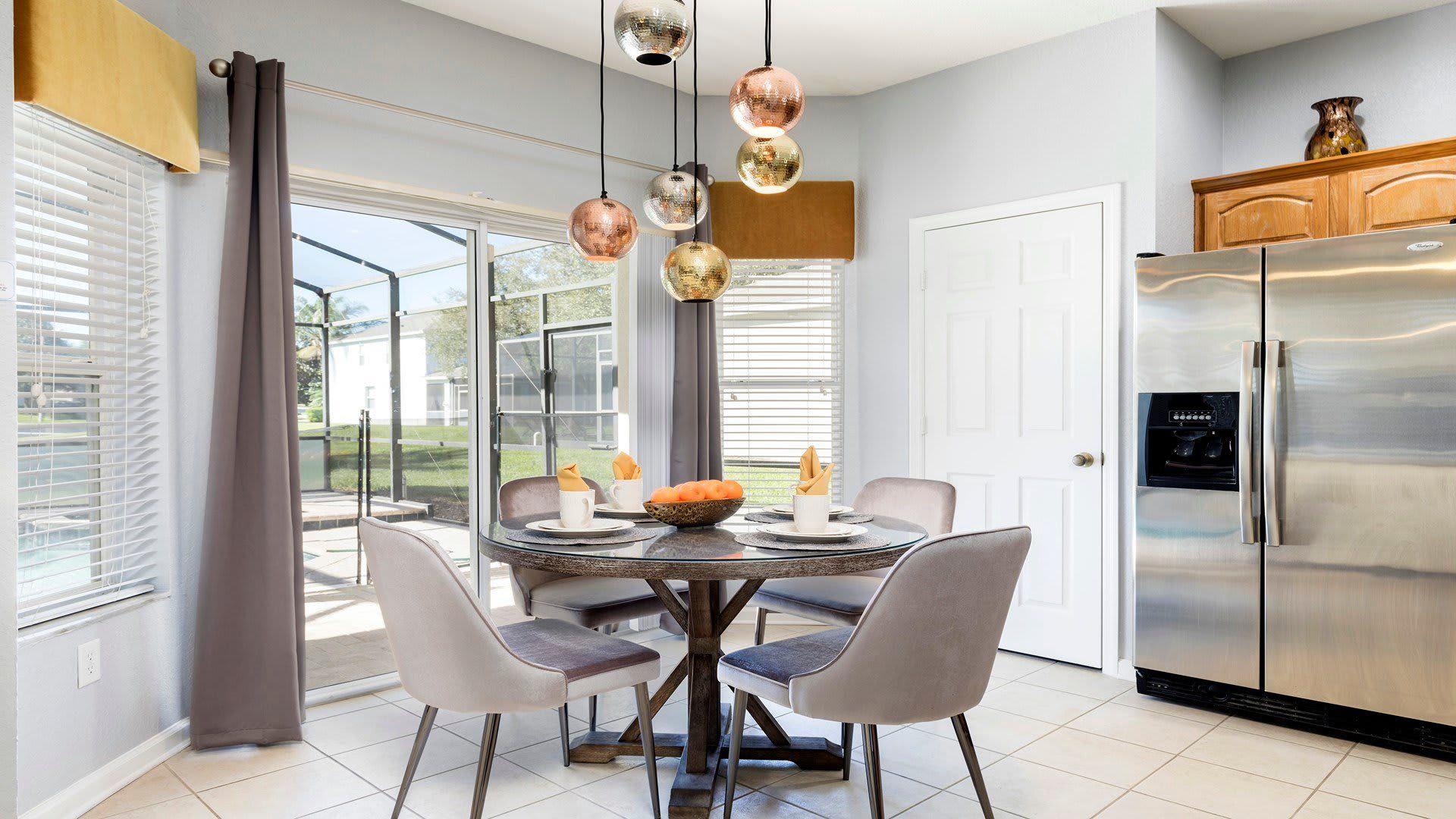 Relish in the ambiance of our charming breakfast nook, where you can enjoy intimate meals with friends and family during your stay.