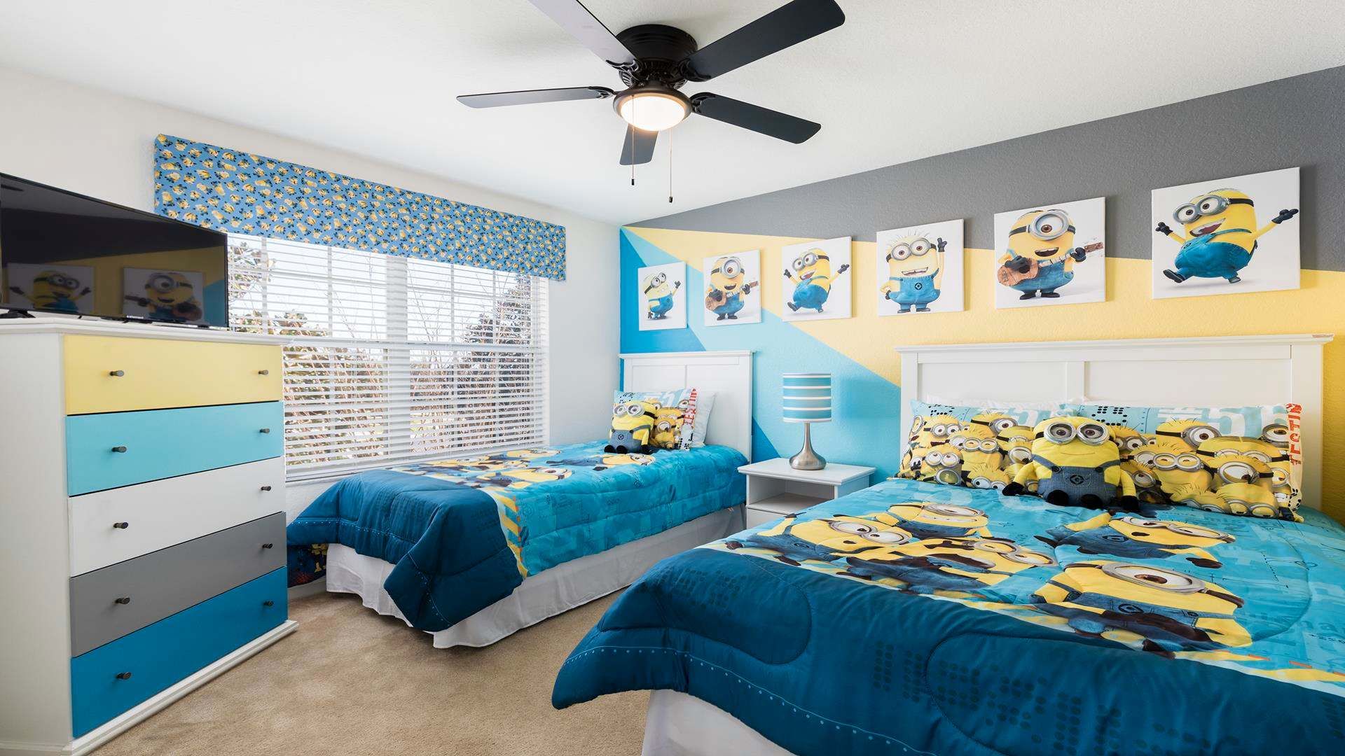 Kids will have fun in this Minions bedroom