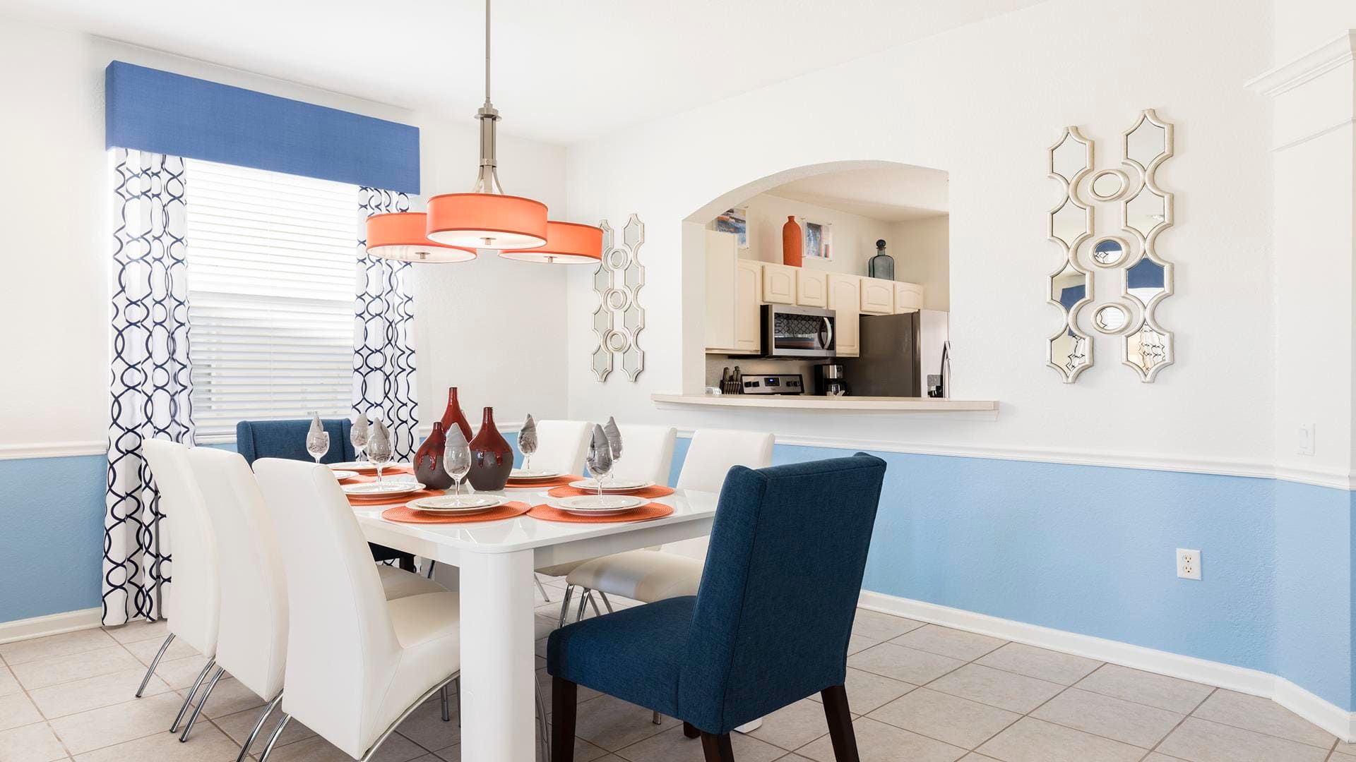 There's plenty of room for everyone in the dining area