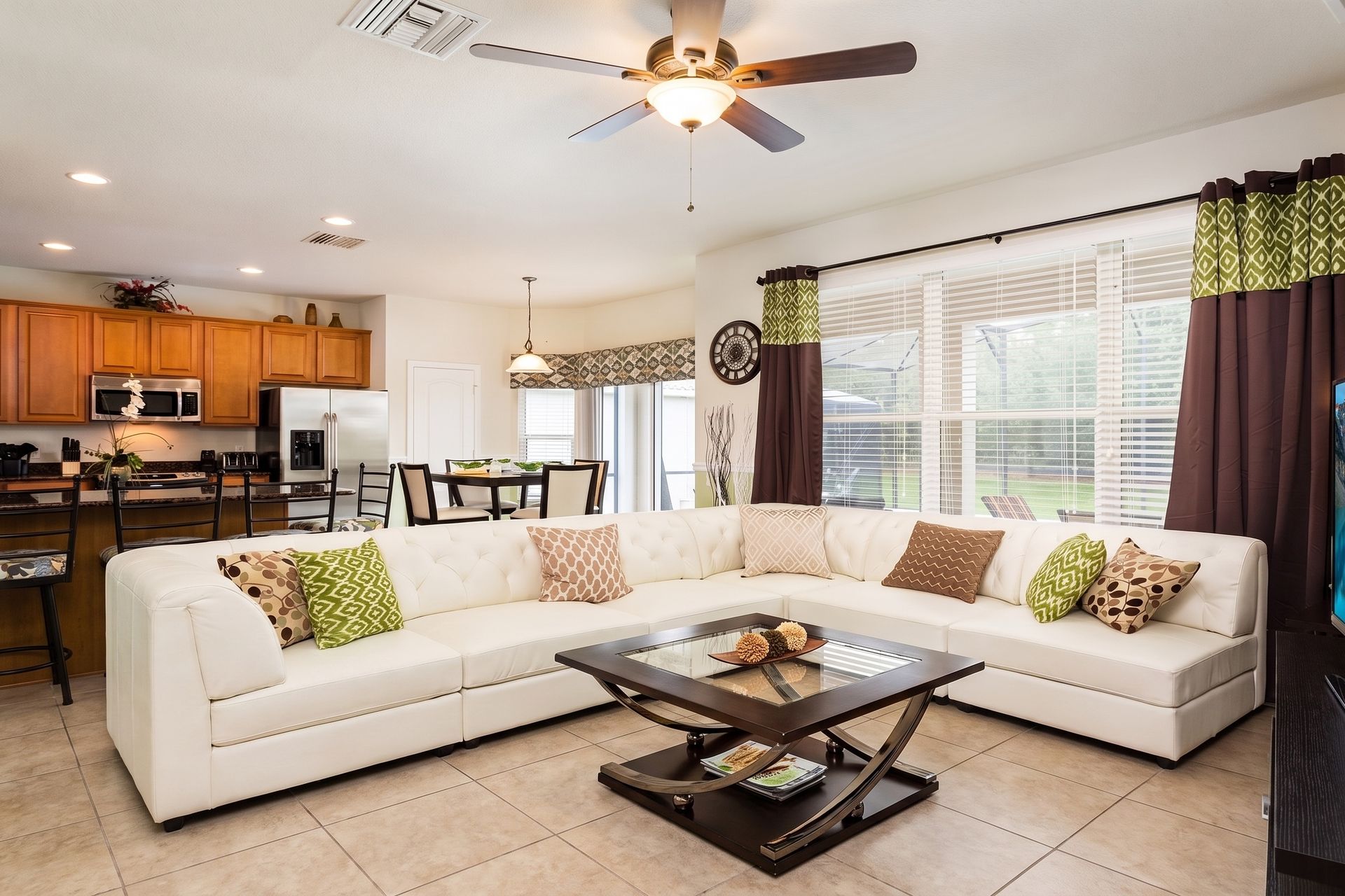 Modern living room for entertaining