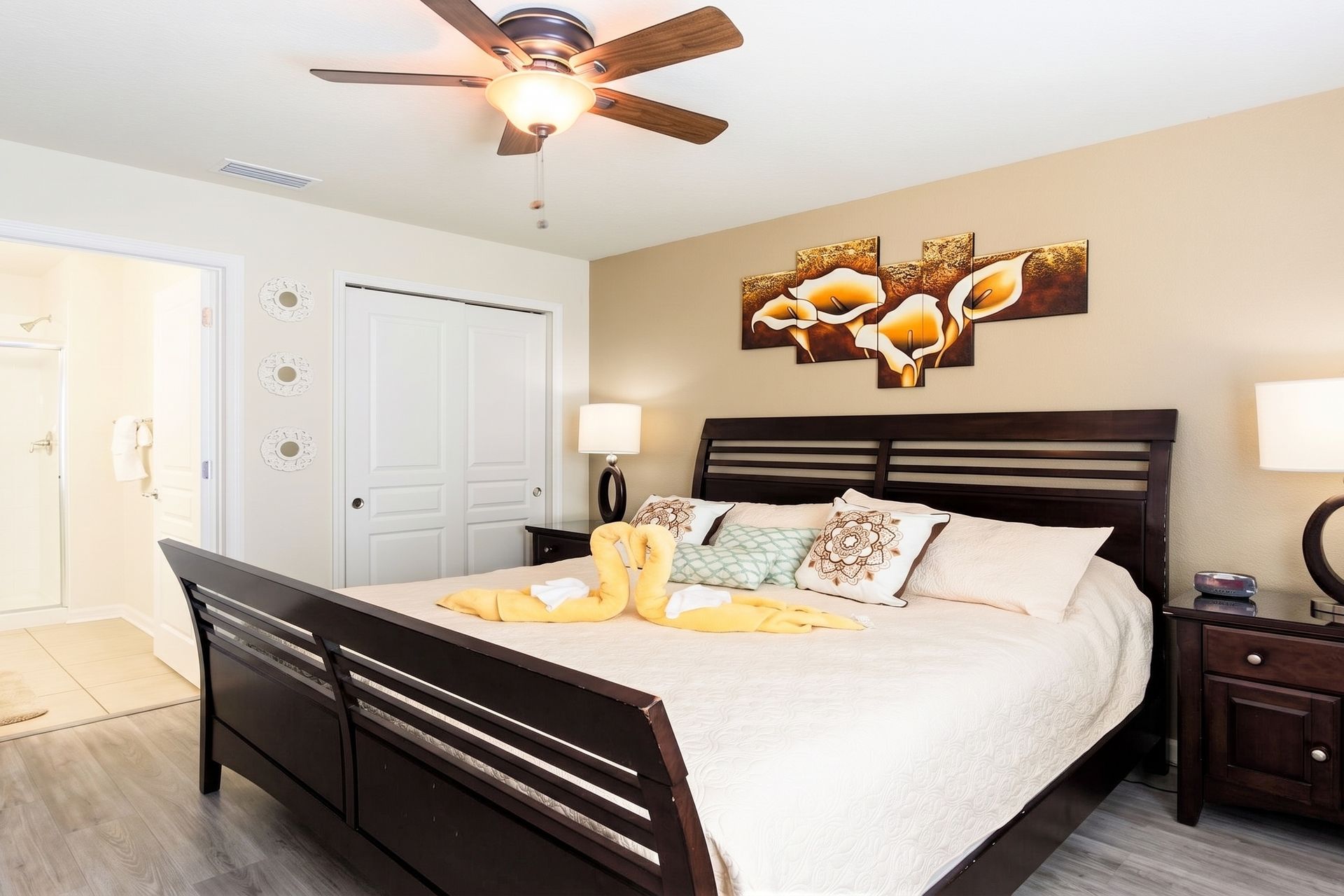 Luxurious comfort with a king-sized bed