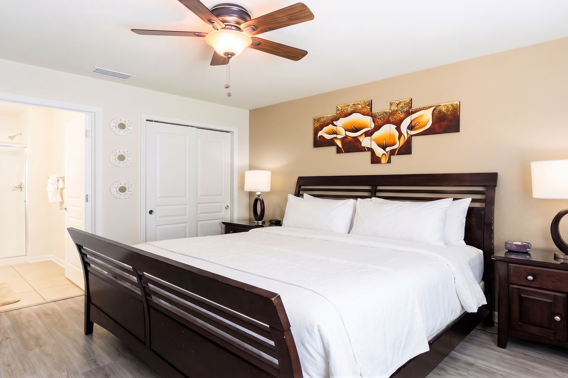 Luxurious comfort with a king-sized bed