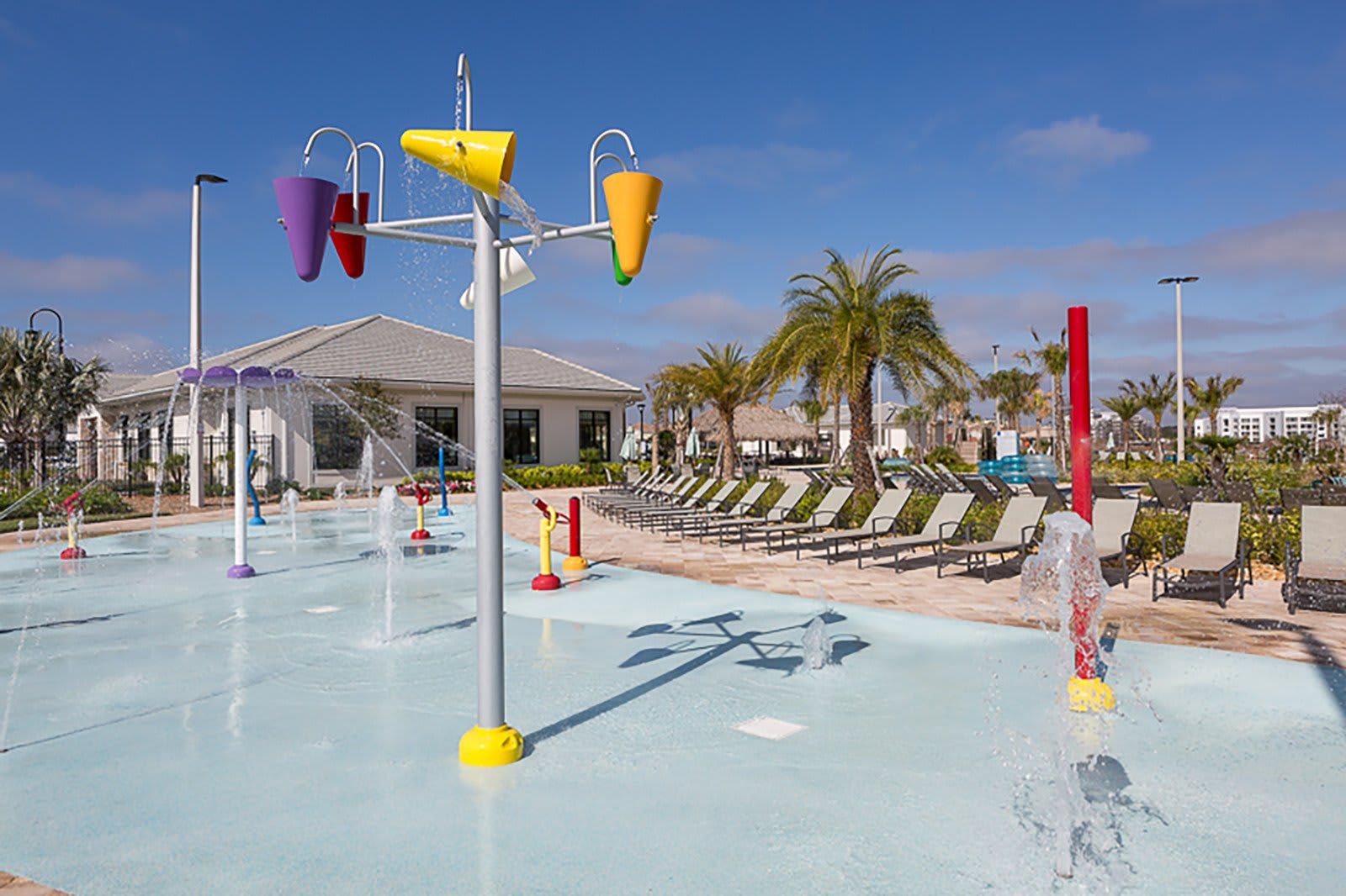 Resort Amenities - Let your little ones splash and play in our resort kid's water play park, offering you peace of mind and them hours of fun during your stay.