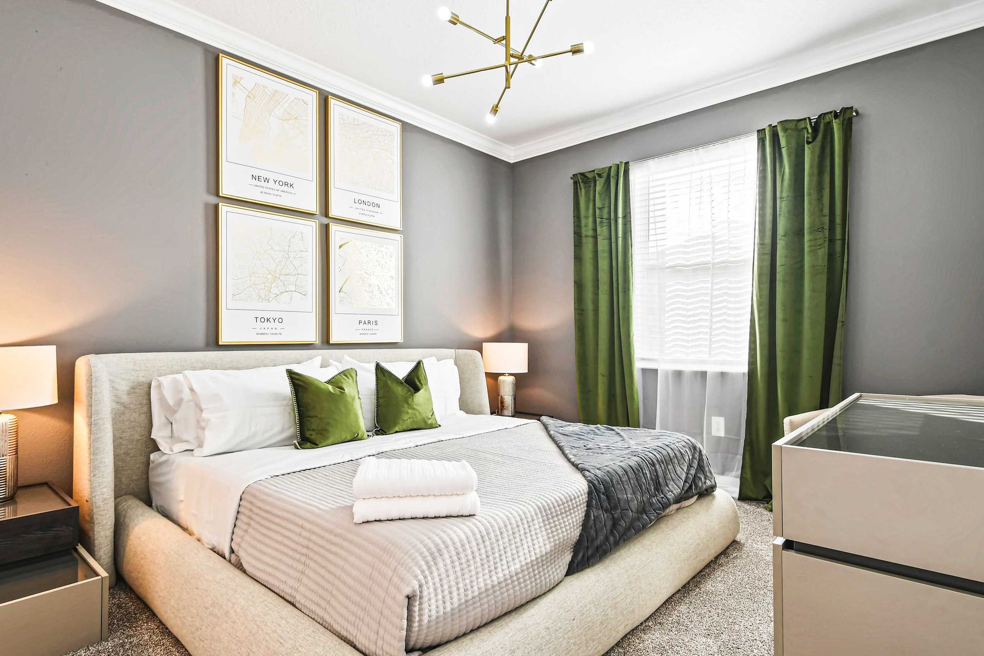 Each bed within the home is topped with soft, hotel quality linen and bedding