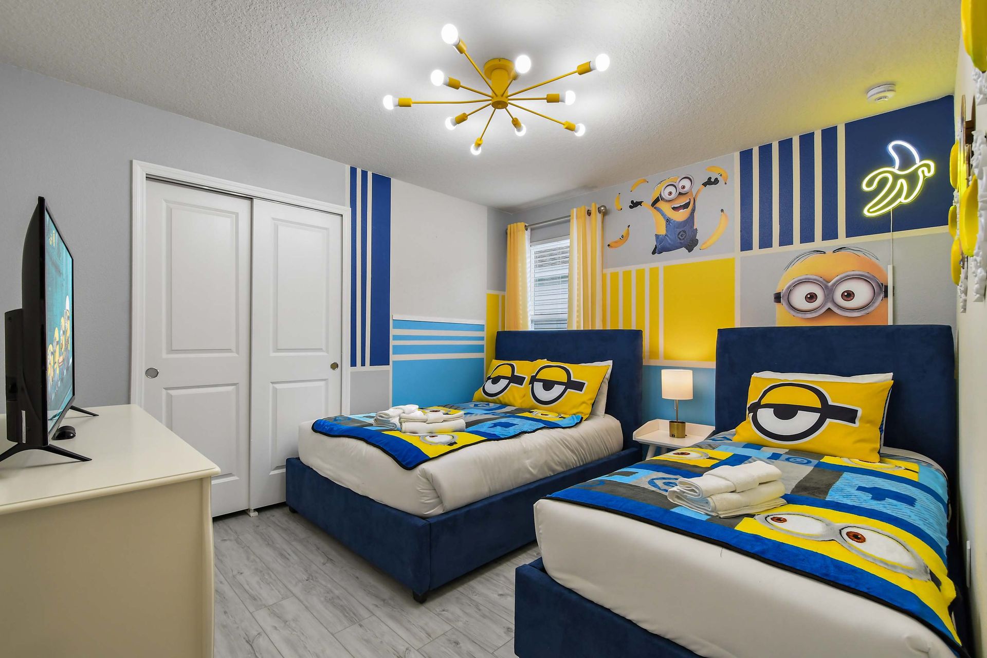 Bright industrial loft with exposed brick, sleek furnishings, and urban charm.