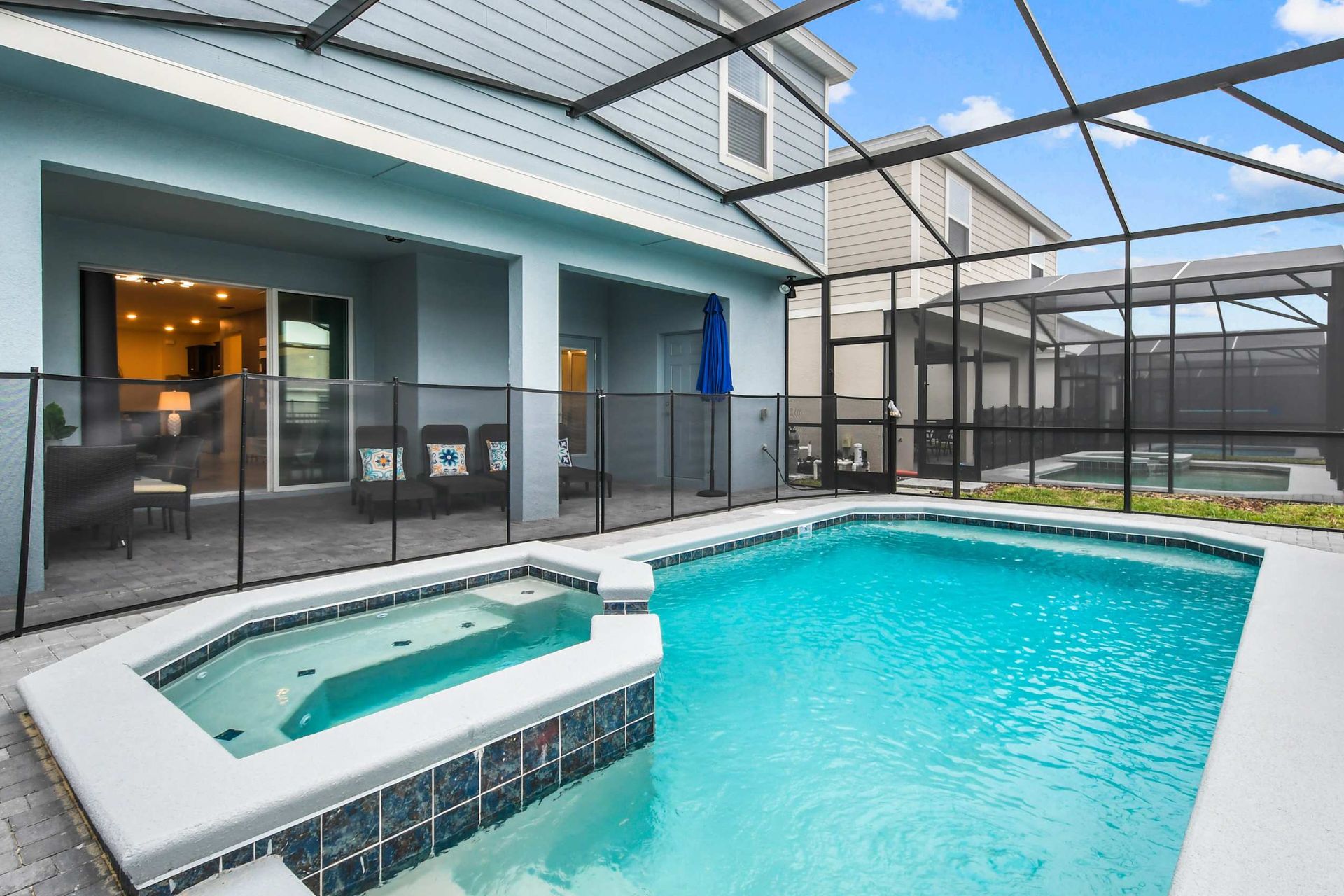 Swim laps in the morning or float lazily in the afternoon in the private pool