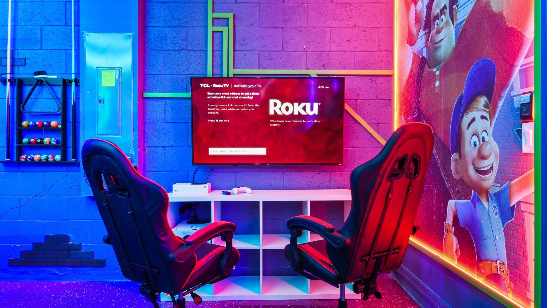 You can try the latest game console - XBOX series S in our game room