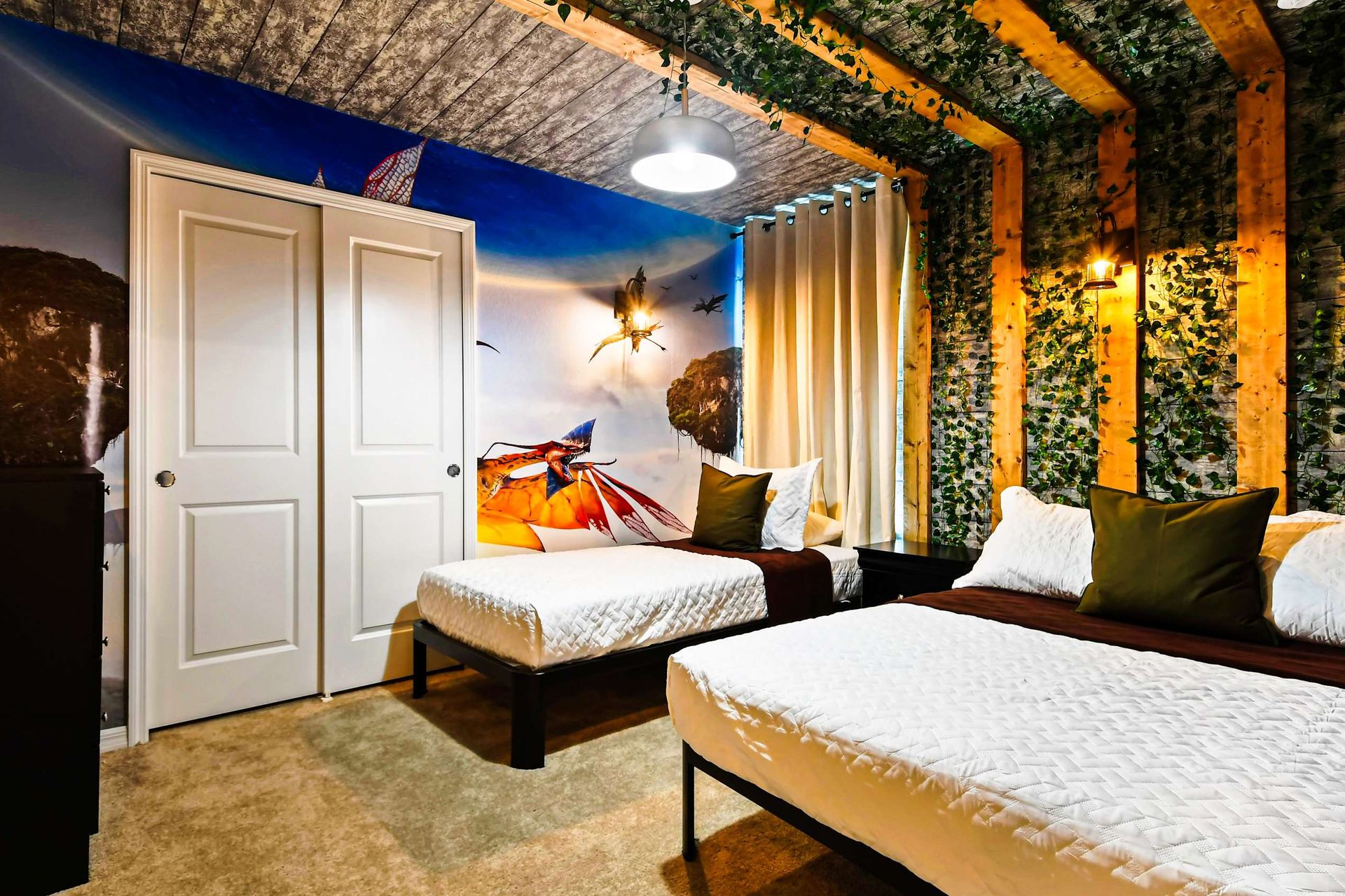 Drift into a peaceful sleep in our cozy bedroom, ensuring a restful night's sleep during your stay.