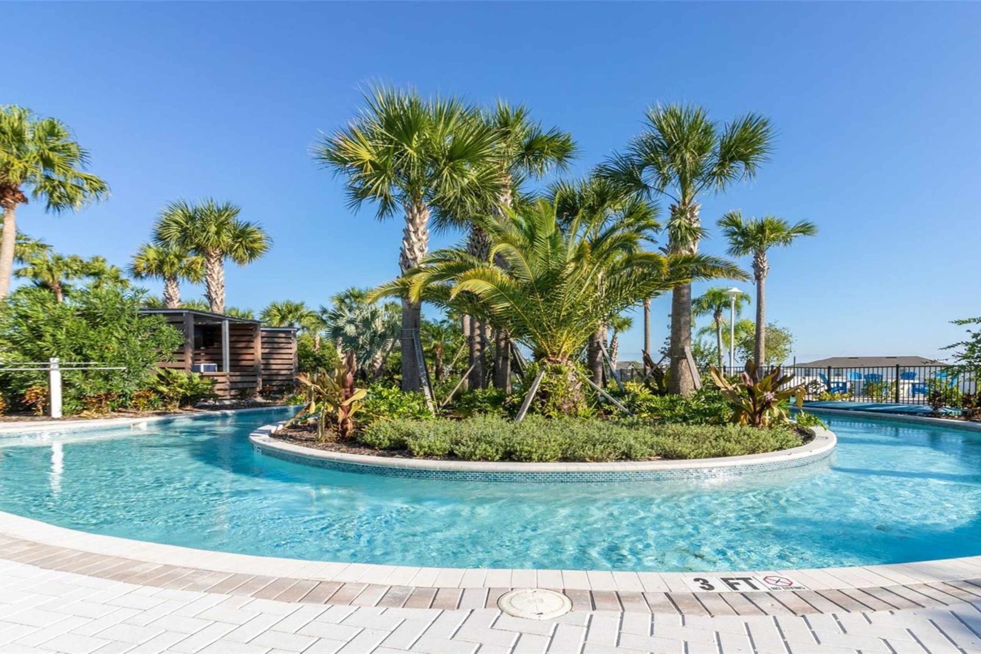 Discover tropical vibes by the Windsor Island Resort lazy river!