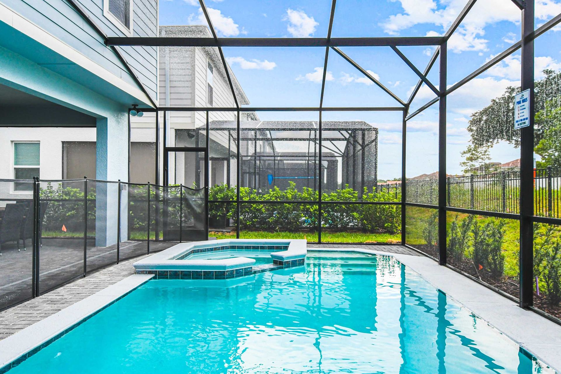 Relax in your private screened pool and spa—perfect for sunny days and nights!