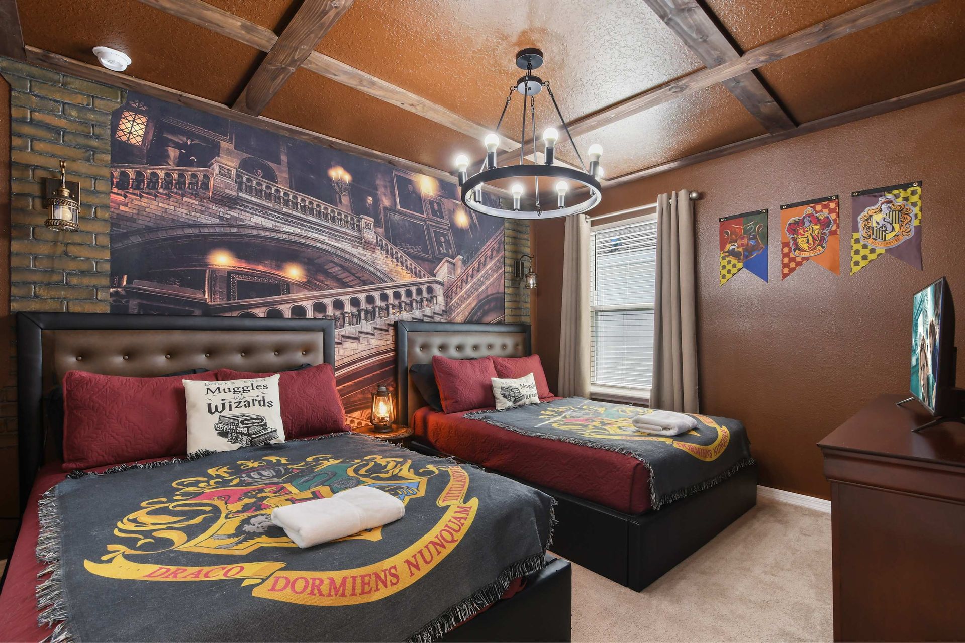 Step into a spellbinding wizard-themed room—perfect for magical family getaways!