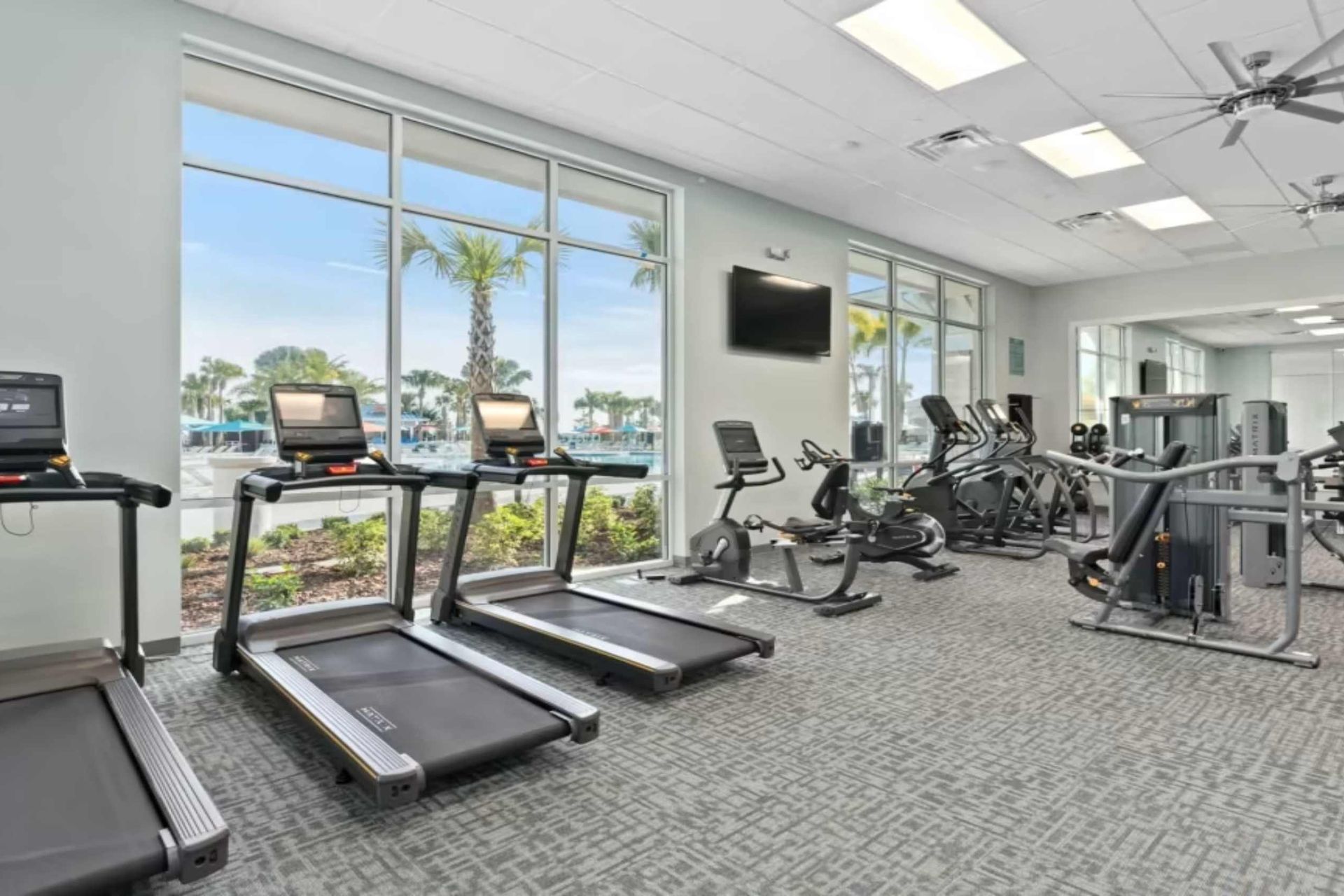 Resort Amenities - Stay active and energized during your stay with access to the resort state-of-the-art gym, offering everything you need for a fulfilling workout experience.
