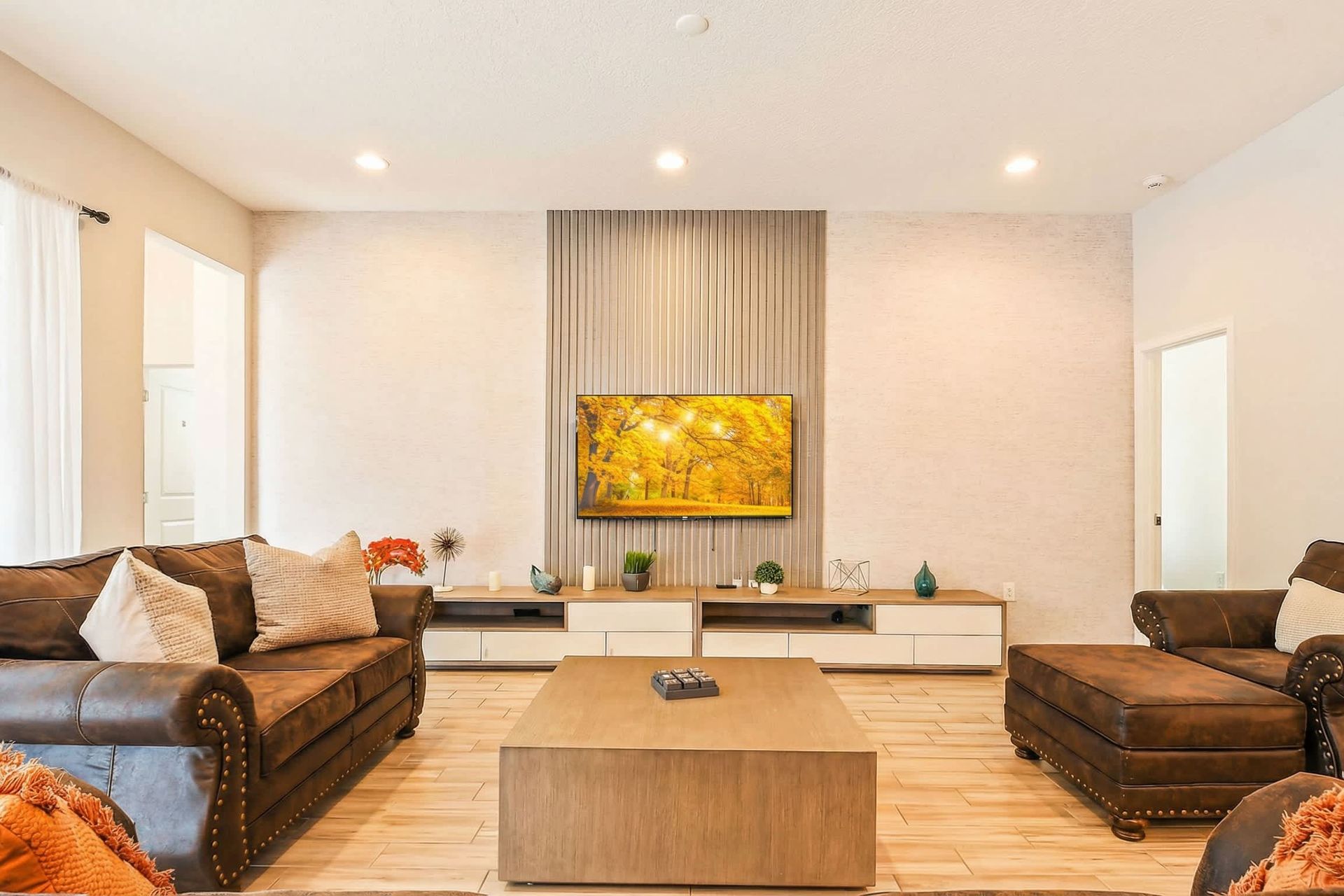 Relax in this cozy and comfortable living area, designed with modern furnishings and a warm ambiance.