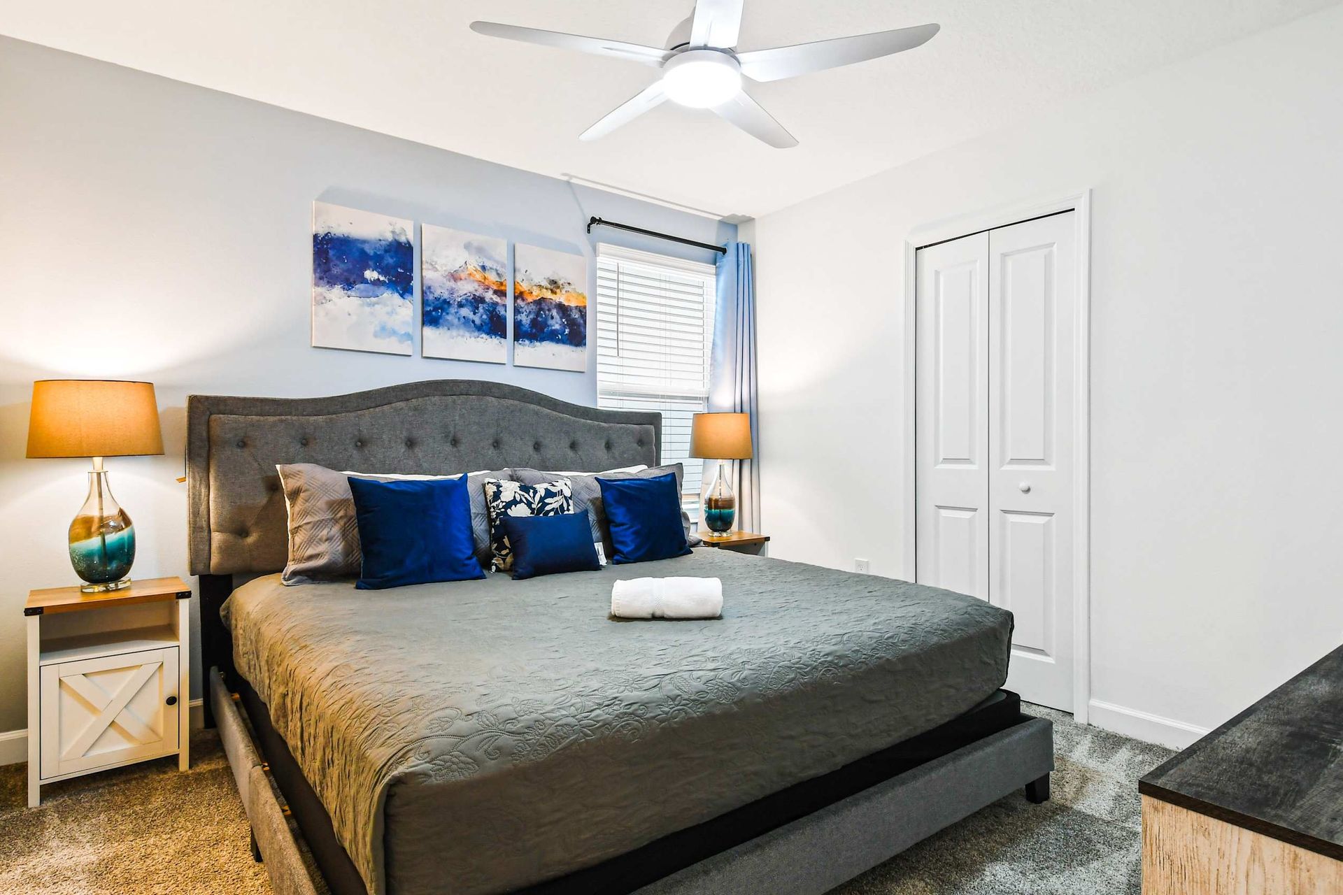 Each bed within the home is topped with soft, hotel quality linen and bedding.