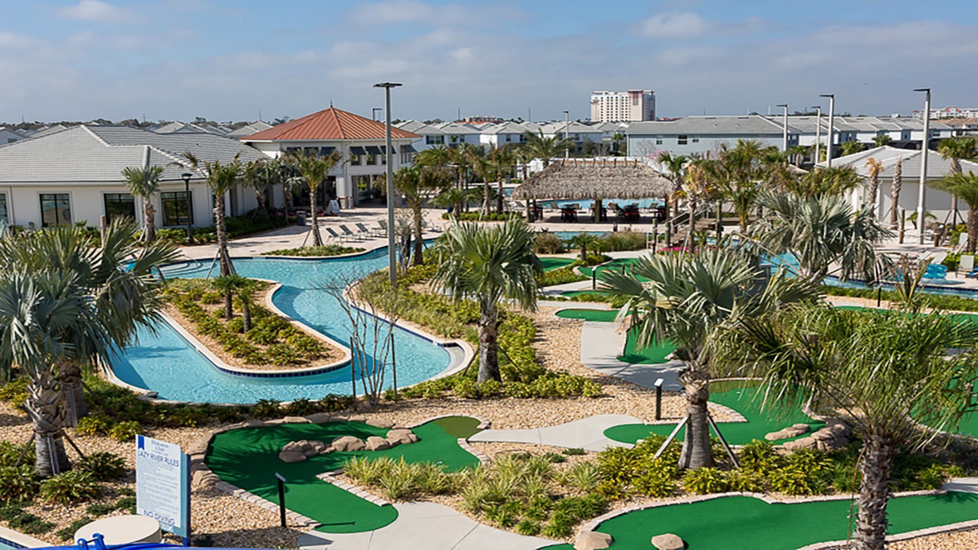Enjoy a leisurely round of mini golf amidst stunning surroundings, offering you a delightful escape and fun-filled moments during your stay.