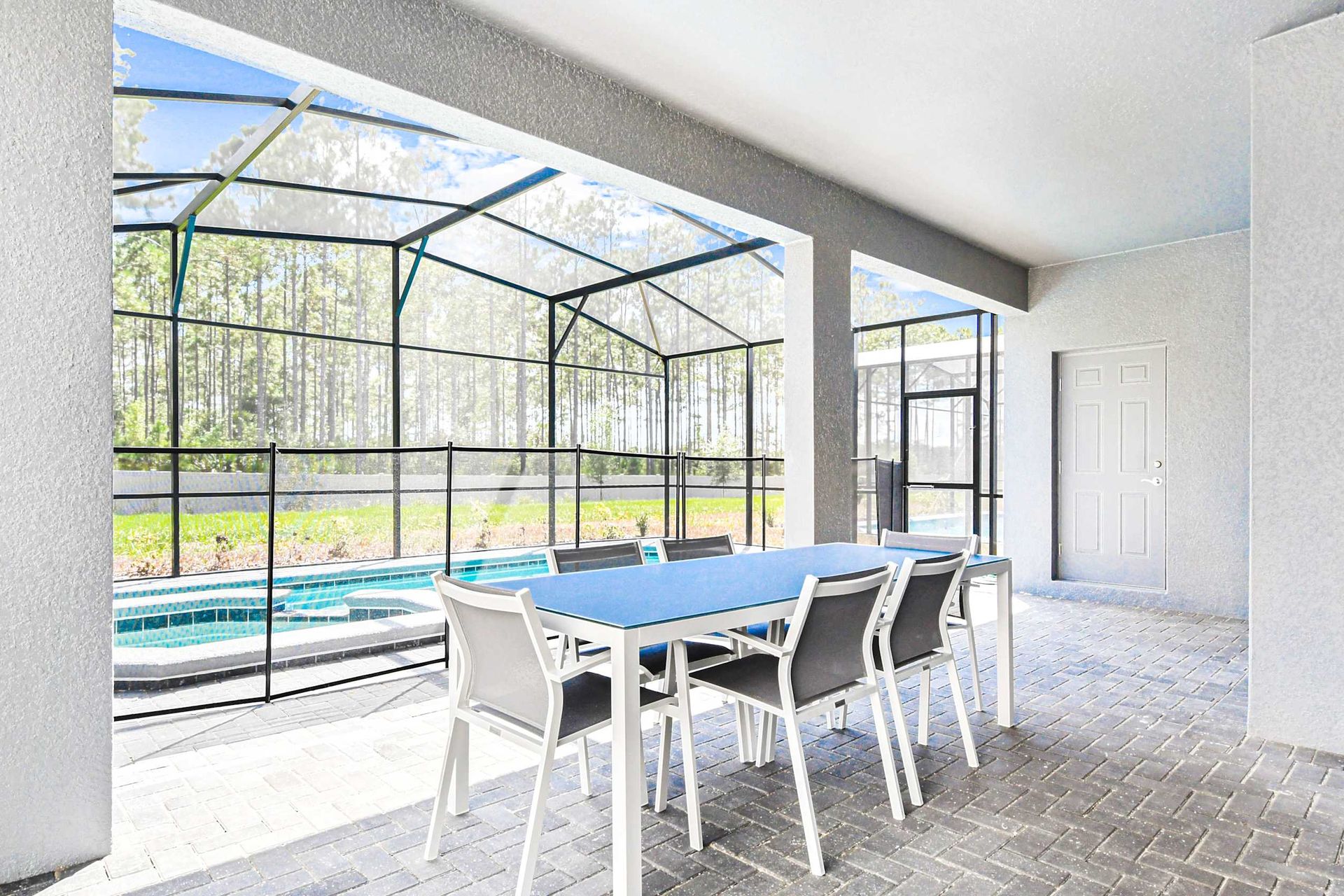 Relax by the poolside and soak up the sun in our beautiful pool, offering you a peaceful escape during your stay.